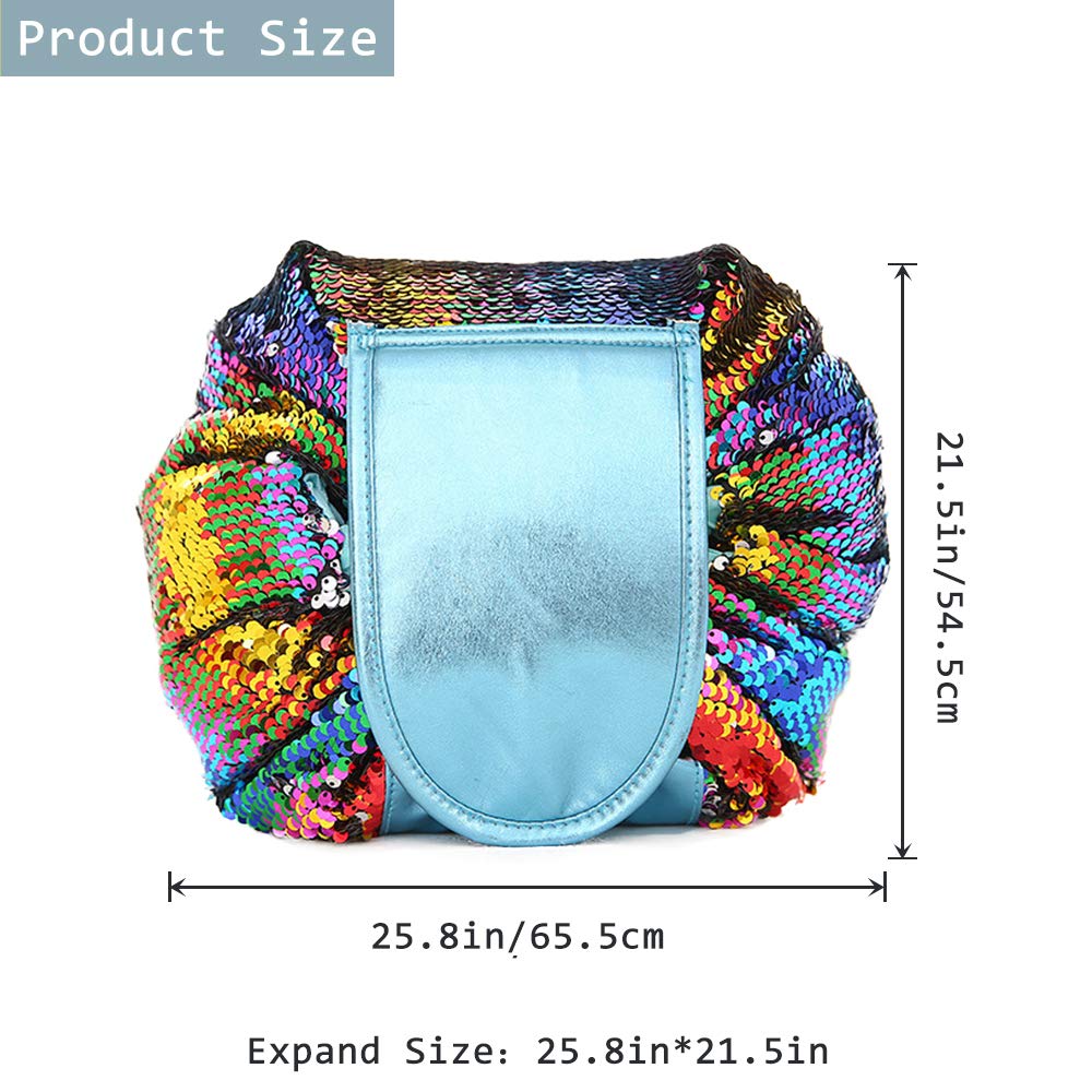 Waterproof Travel Cosmetic Bag - Large Capacity Makeup Organizer for Beauty Professionals, Portable Quick Pack for Travel, Gym & Daily Use