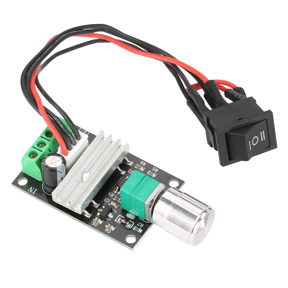 3A PWM Motor Speed Controller for Brushed Motors - Voltage Regulator & Stabilizer for Home and Industrial Use | DIY Projects, Power Tools, CNC Machines