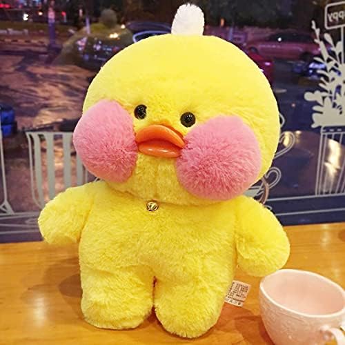 FULAI Soft Plush Yellow Duck Stuffed Animal Toy - 12inch/30cm Huggable DIY Plushie with Cute Headband & Costume | Perfect Gift for Kids & Girls Birthday | Nursery Decor, Baby Shower Present, Toddler Comfort Toy