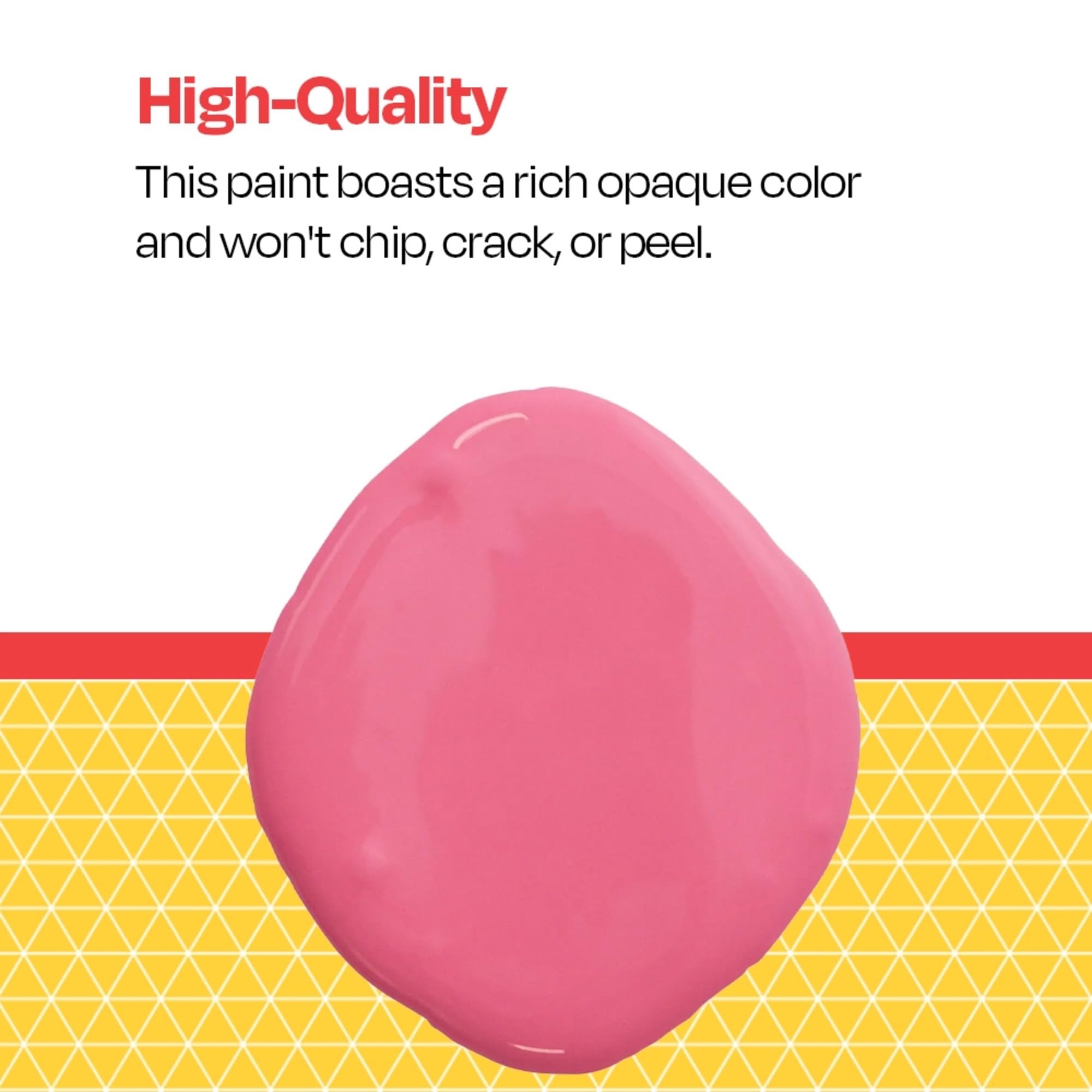 School Smart Washable Tempera Paint - Non-Toxic Pink Paint for Kids, 1 Quart Bottle - Perfect for Classroom Art Projects & DIY Crafts