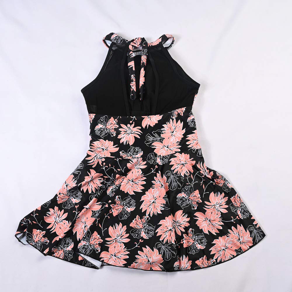 Women's Plus Size Tummy Control One Piece Swimsuits with Skirt - Flattering Beachwear for Pool, Vacation & Summer Activities