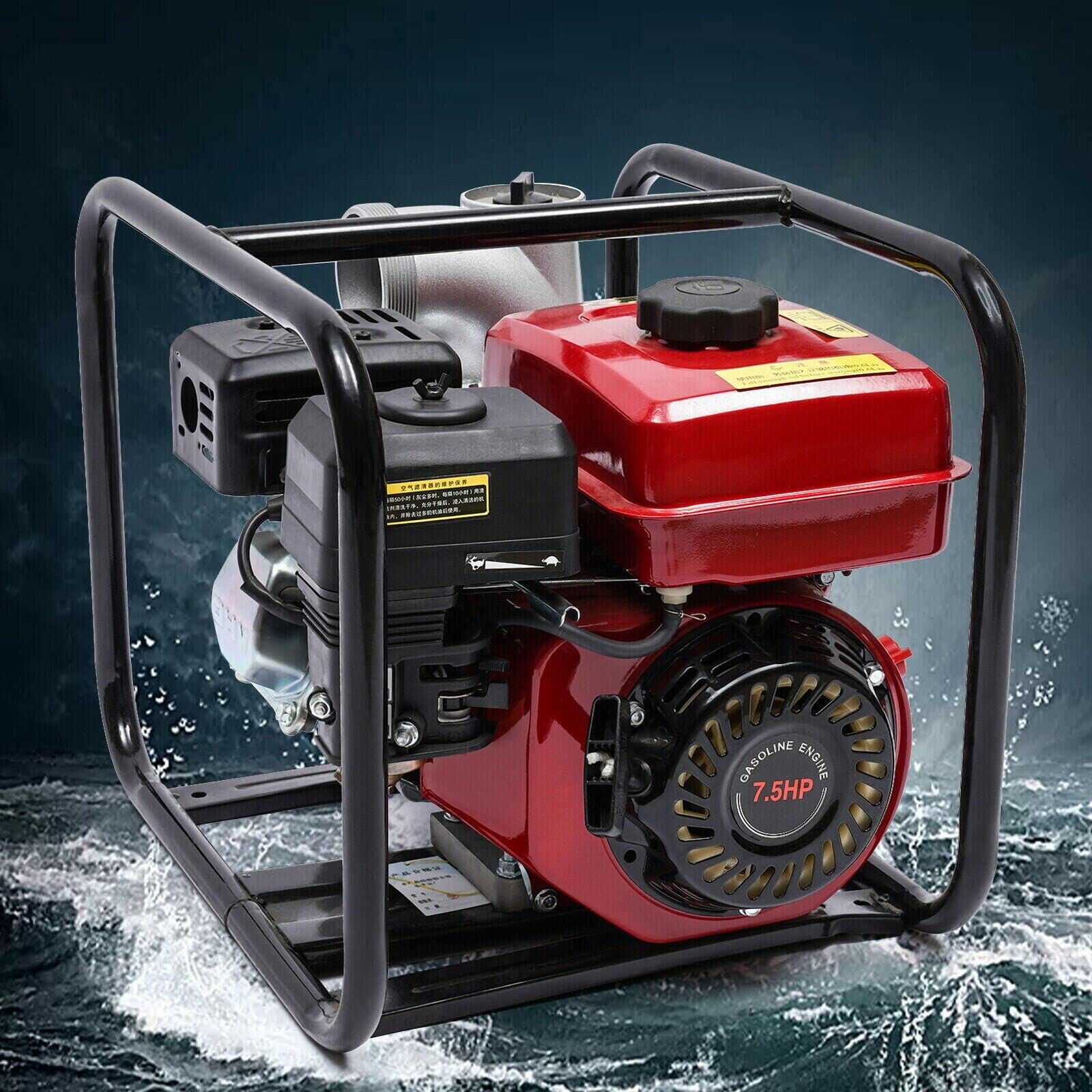 210CC 7.5 HP Gasoline Water Pump - 3