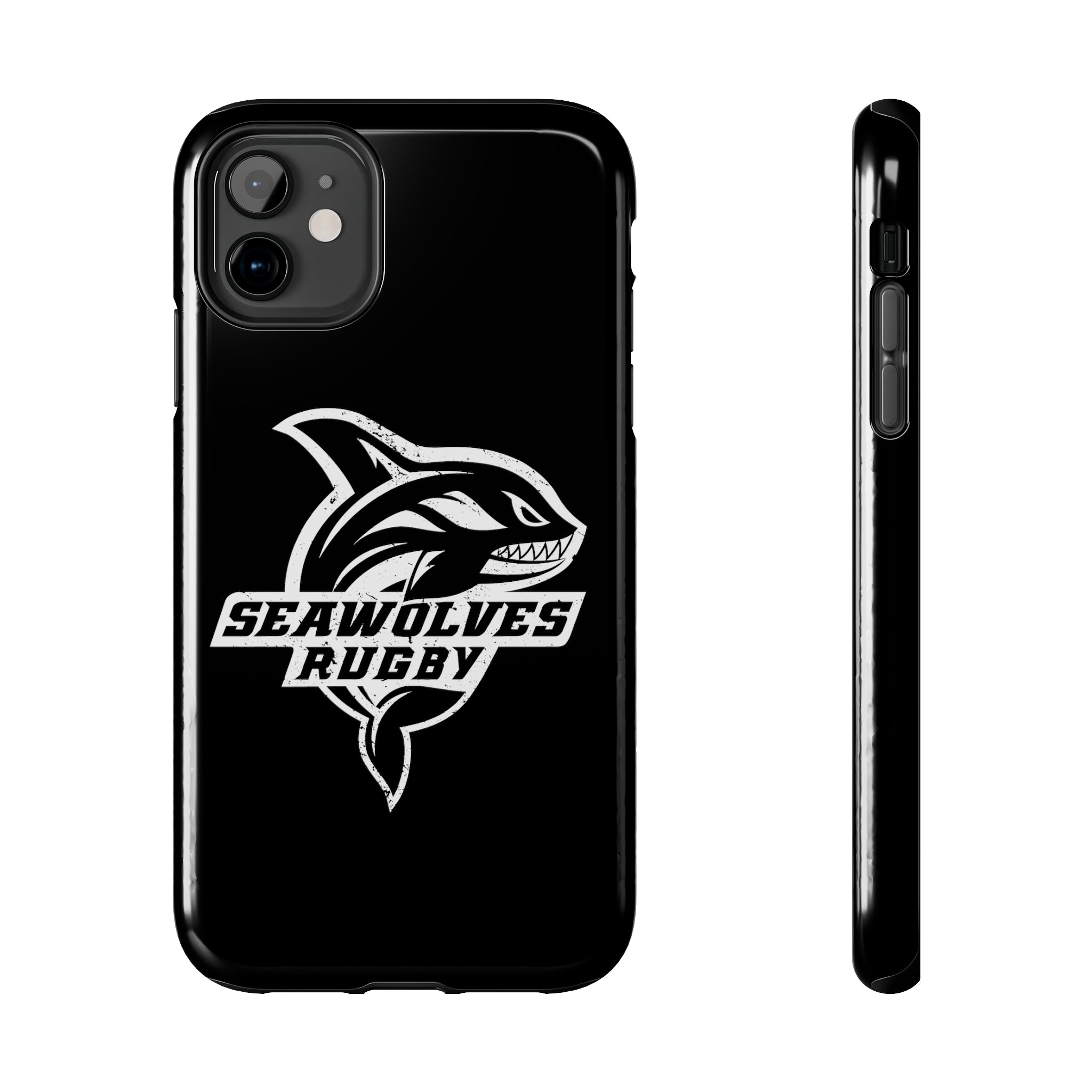 Seawolves Black Rugged Phone Case - Durable & Shockproof Protection for iPhone & Android - Perfect for Outdoor, Sports & Daily Use