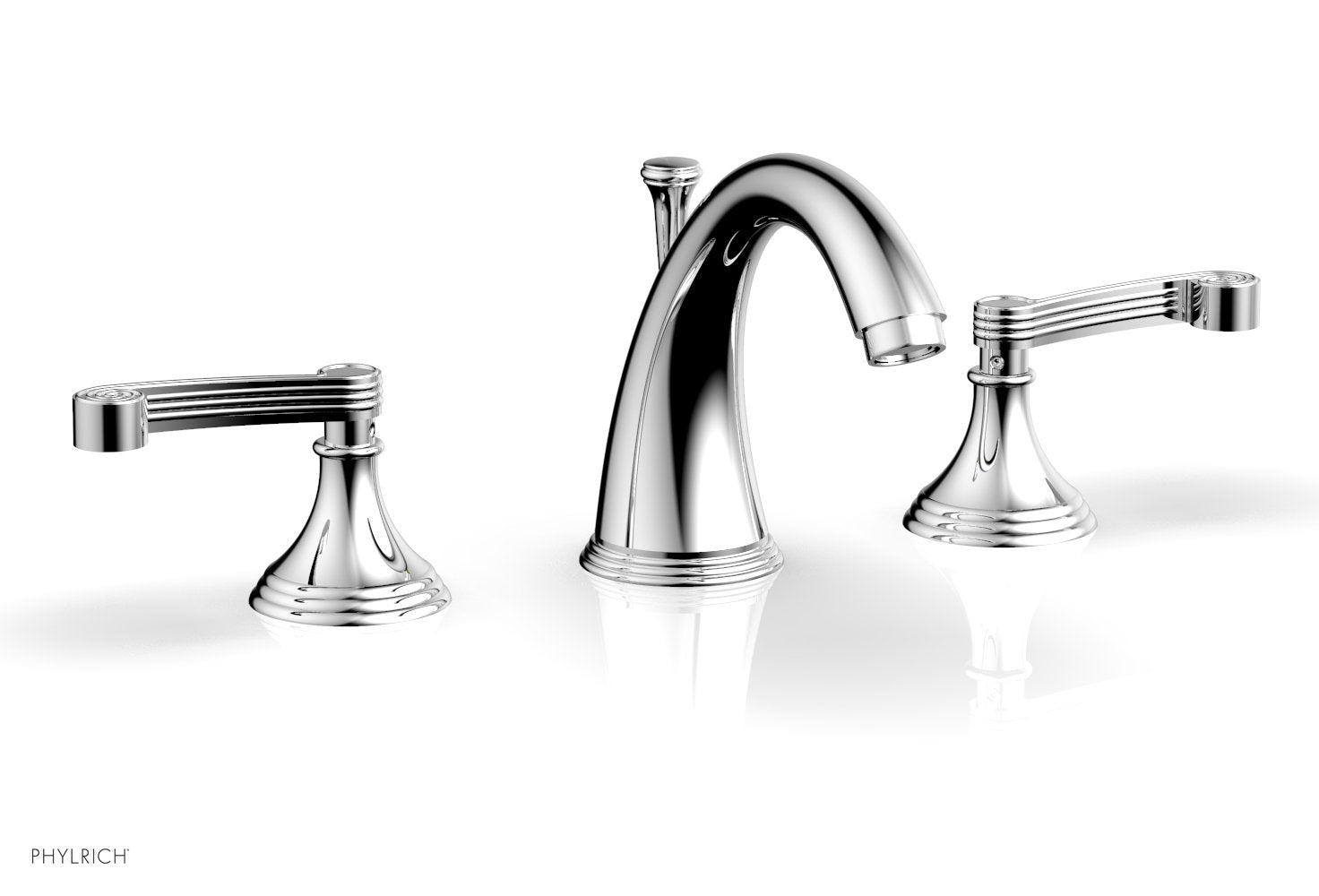 3-Hole Widespread Bathroom Faucet - D206 Brushed Nickel Finish for Sink Vanity, Perfect for Modern Home & Hotel Renovation