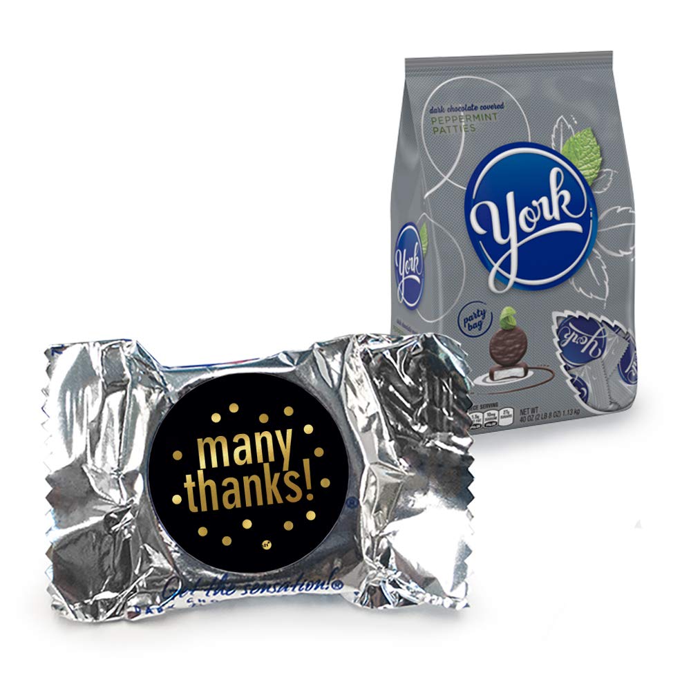 Bulk York Peppermint Patties (70 Count) - Employee Appreciation Gifts, Thank You Candy Favors, DIY Mints for Office Parties & Corporate Events