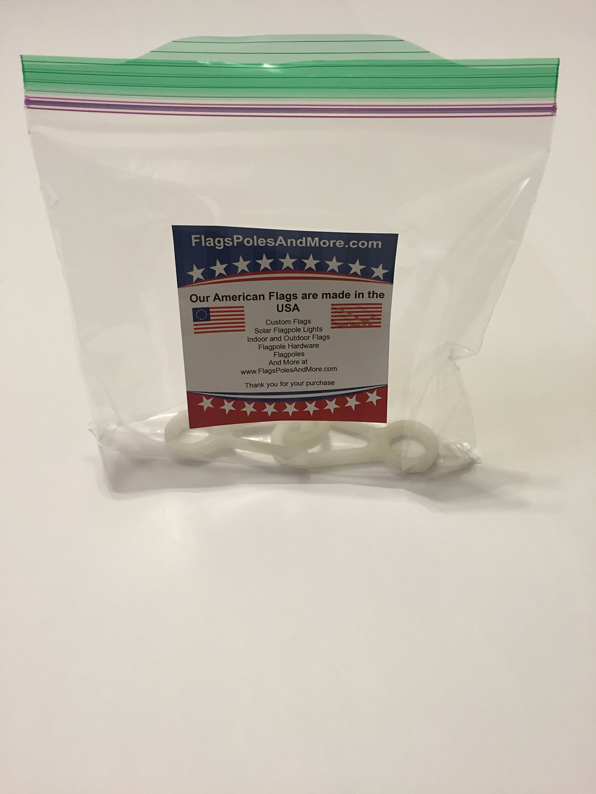 2-Pack 2-3/4 Inch Heavy Duty Nylon Flag Snaps Clips Hooks - Durable Fasteners for Flags, Banners & Outdoor Decor - Perfect for American Flags, Garden Flags & Boat Flags