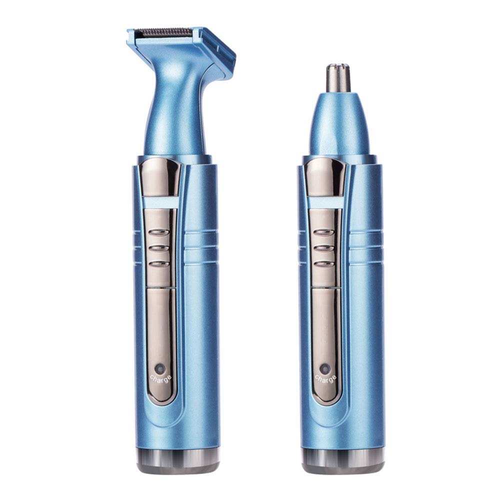 Professional Wet/Dry Nose & Ear Hair Trimmer for Men - Waterproof Stainless Steel Rotary Blade - Perfect for Travel, Grooming & Personal Care