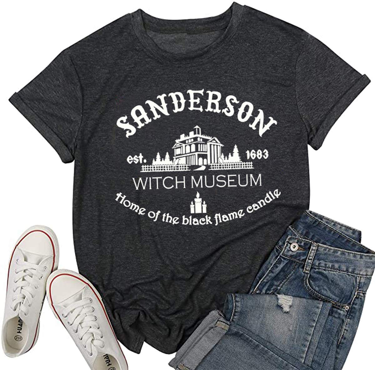 Sanderson Sisters Hocus Pocus Halloween T-Shirt - Women's Vintage Bed & Breakfast Tee for Halloween Costumes & Witchy Fashion