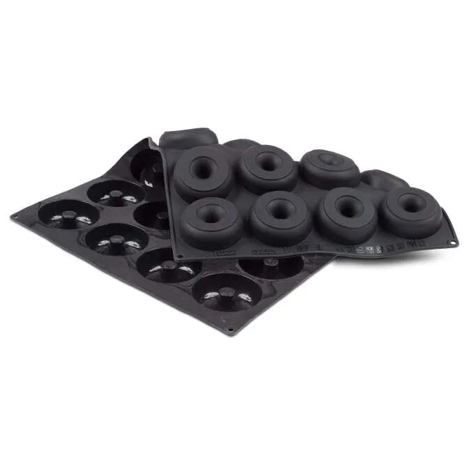 Premium Donut Silicone Baking Mold - 24 Cavity Non-Stick Cupcake Pan for Perfect Homemade Donuts, Cupcakes & Desserts | Ideal for Birthday Parties, Baking Classes & Holiday Treats