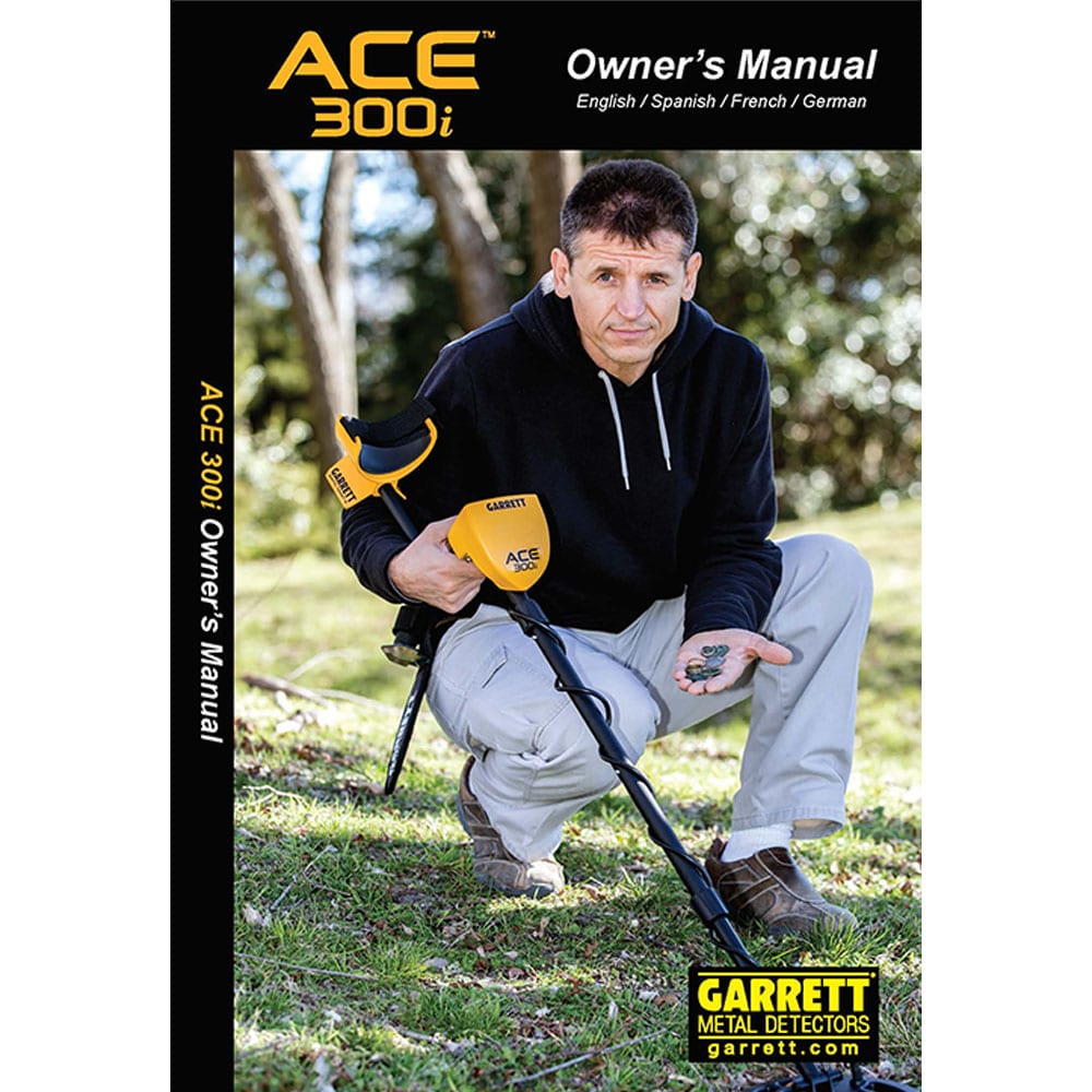 Garrett Ace 300 Metal Detector Instruction Manual - Digital PDF Download for Treasure Hunting, Beach Combing & Outdoor Adventures