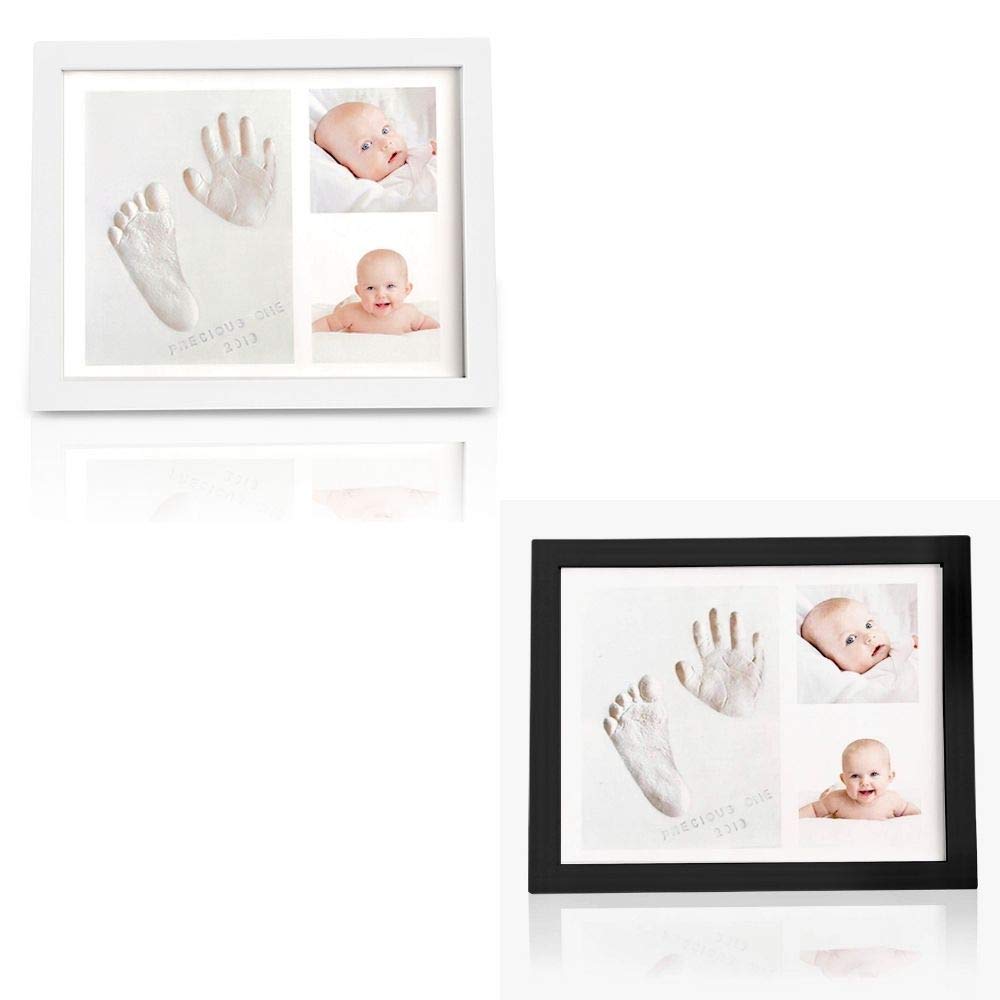 Baby Handprint Footprint Kit - Newborn Memory Frame for Nursery & Baby Shower Gifts