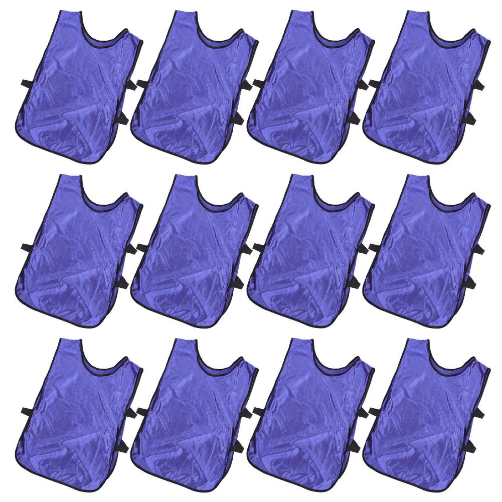 Aoutecen Adult Sports Vest - Bright Reflective Training Vest, Lightweight Nylon Pinnies for Soccer, Basketball & Team Drills - Perfect for Outdoor Practice & Night Games