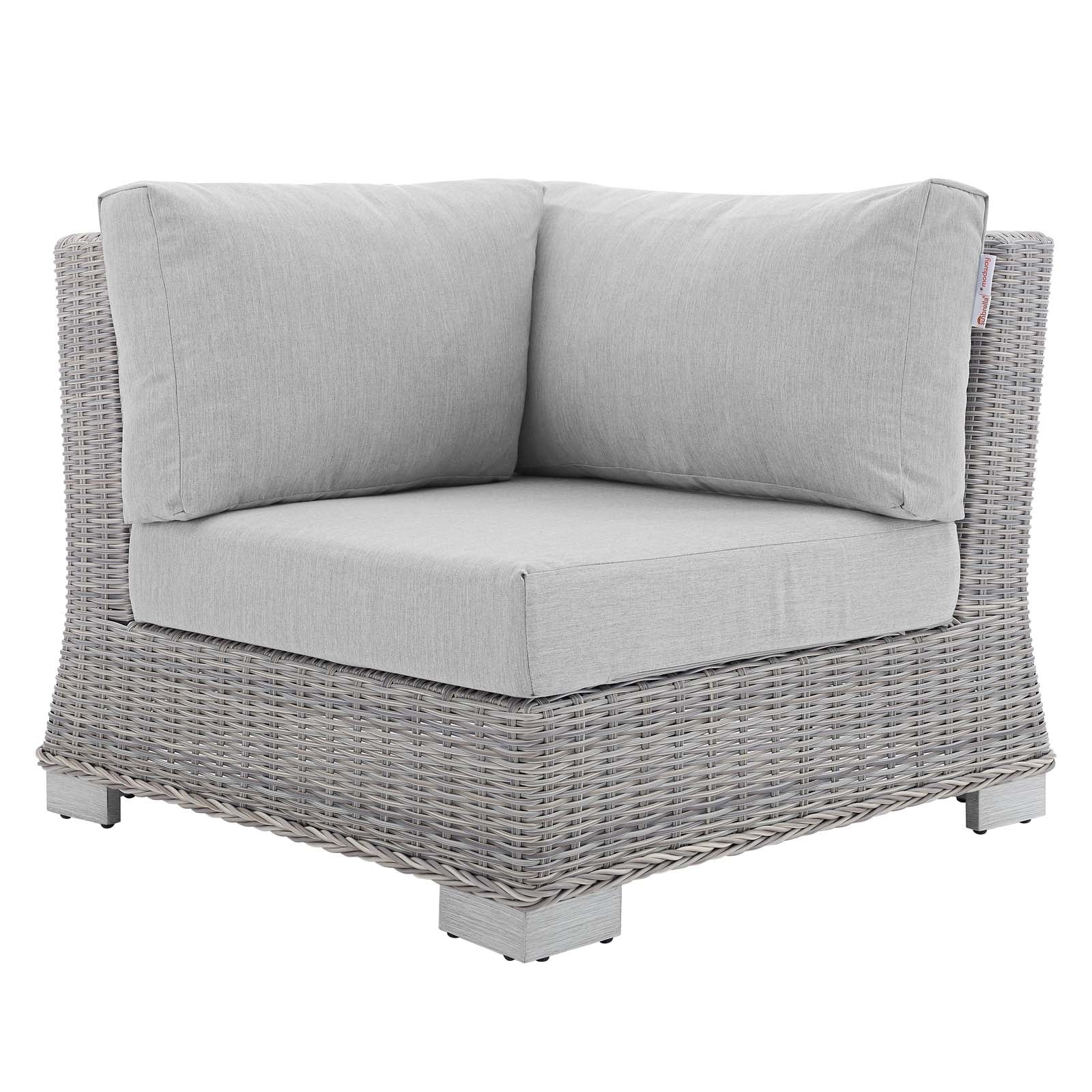 Premium Conway Sunbrella® Outdoor 9-Piece Wicker Rattan Sectional Sofa Set - Waterproof & UV Resistant for Patio, Garden, Poolside & Backyard Relaxation