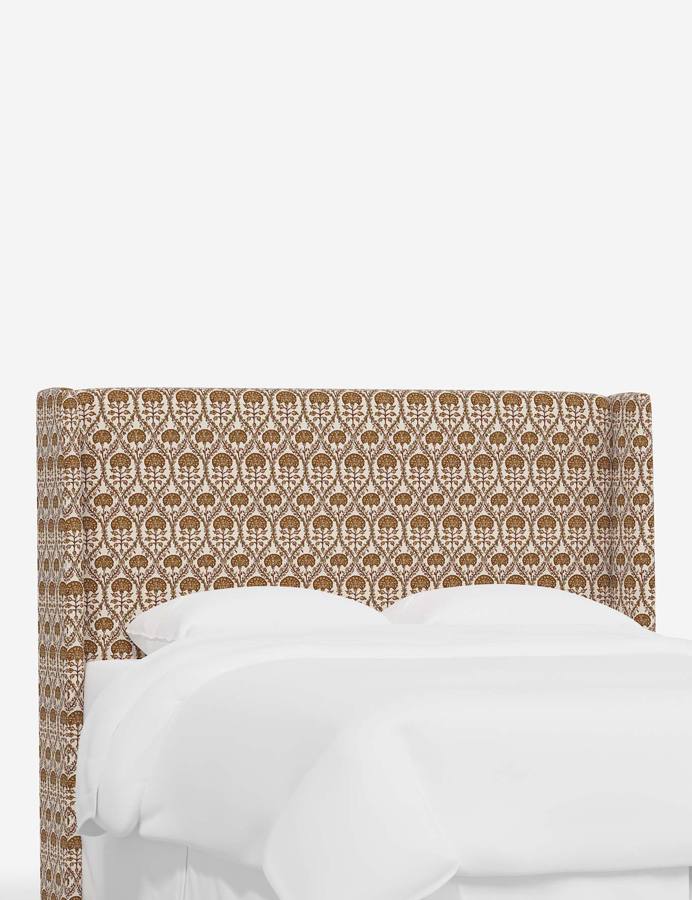 Adara Upholstered Headboard - Queen Size Bed Frame Headboard with Nailhead Trim - Perfect for Master Bedroom, Guest Room & Home Decor