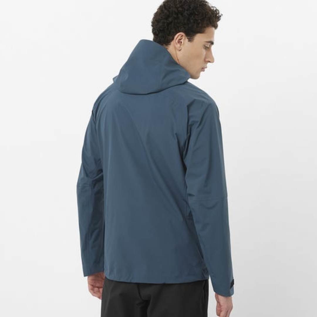Salomon Men's Outerpath Pro 2.5L Waterproof Hiking Jacket - Lightweight Windbreaker for Outdoor Adventures & Trail Running