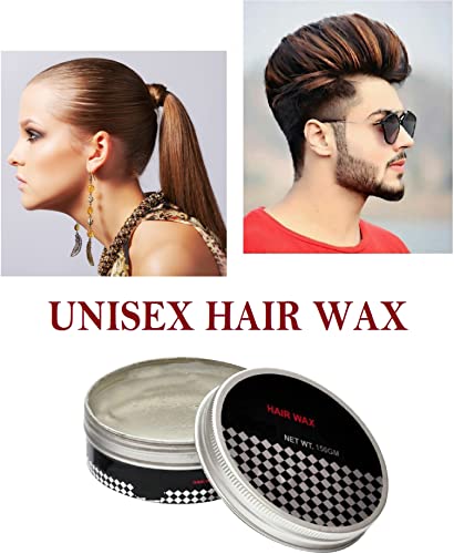 Premium Hair Wax for Men & Women - Strong Hold Styling Gel for All Hair Types - Perfect for Everyday Styling, Spikes & Textured Looks