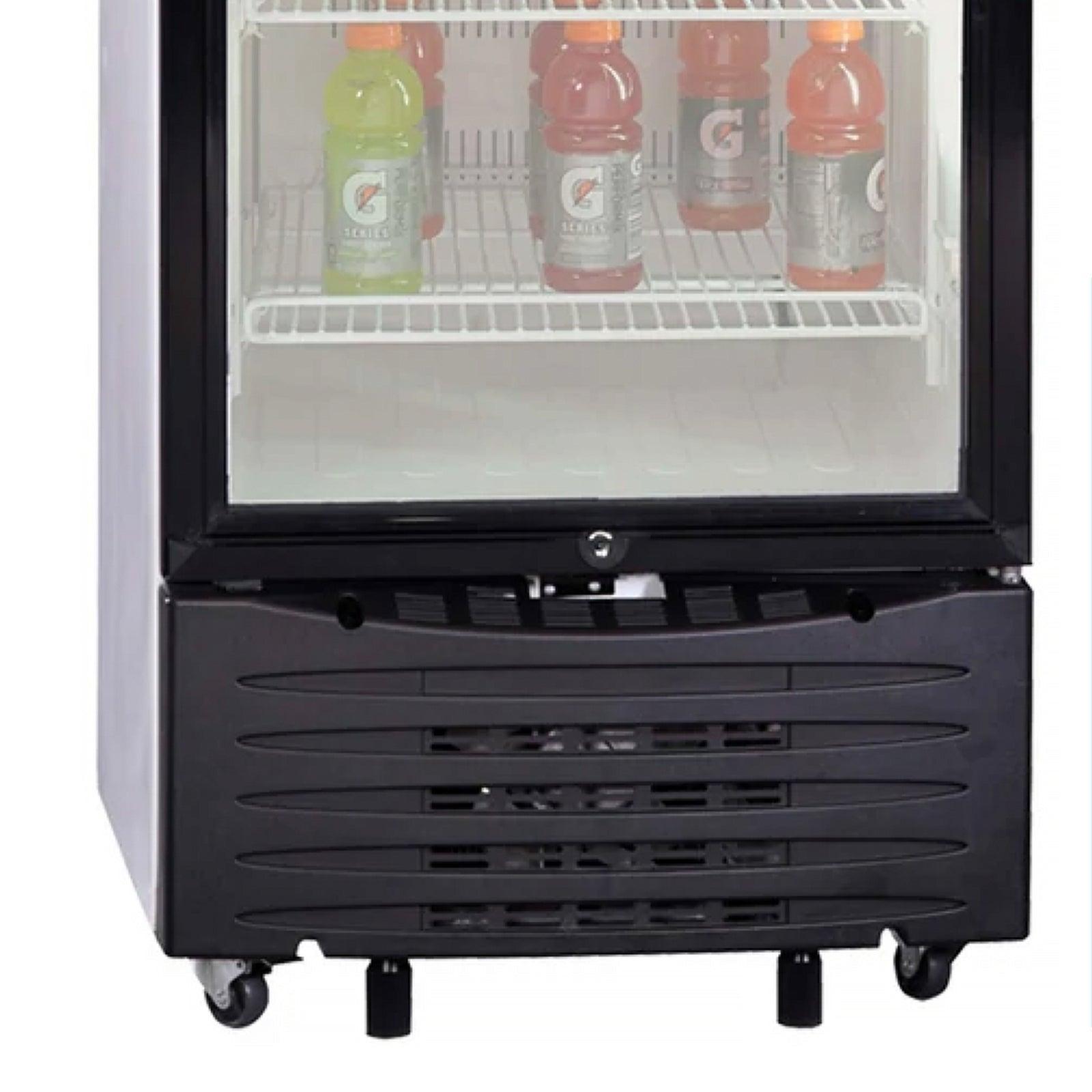 Avanti CBC1126Q0WG 11.2 Cu. Ft. Commercial Beverage Cooler - Stainless Steel Glass Door Refrigerator for Beer, Wine & Soda - Perfect for Restaurants, Bars & Home Use