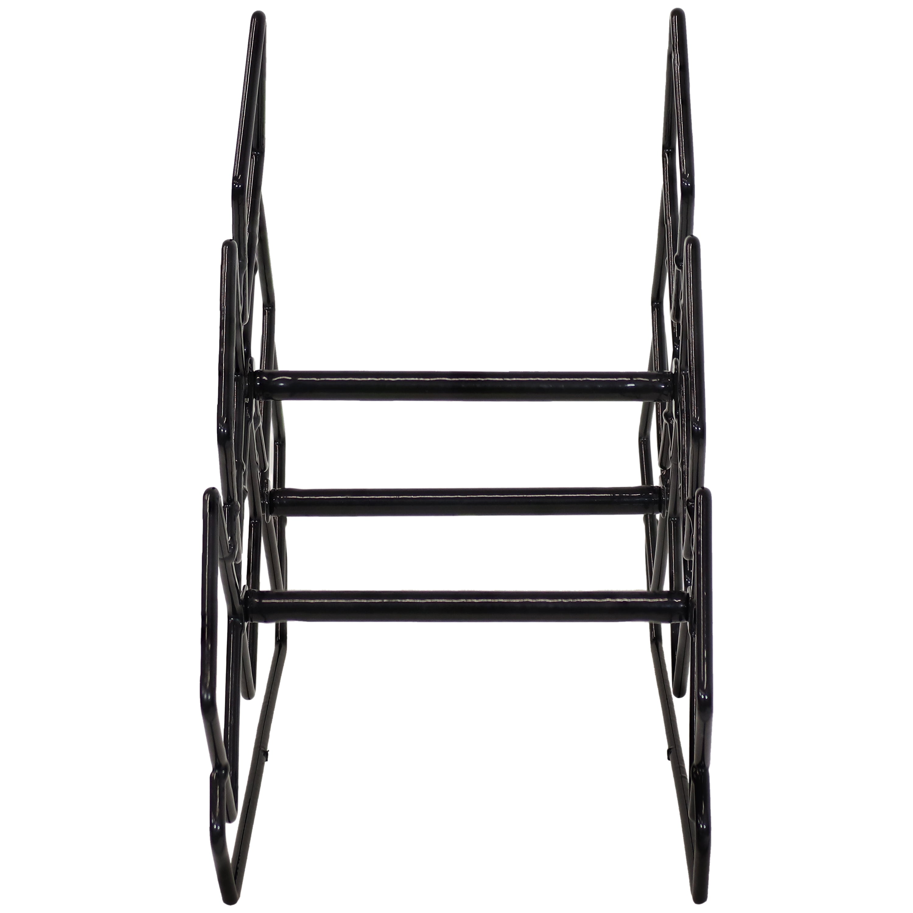 Sunnydaze 6 Bottle Steel Wire Triangular Tabletop Wine Rack - Compact Space-Saving Wine Holder for Kitchen, Bar, Dining Room & Countertop Decor