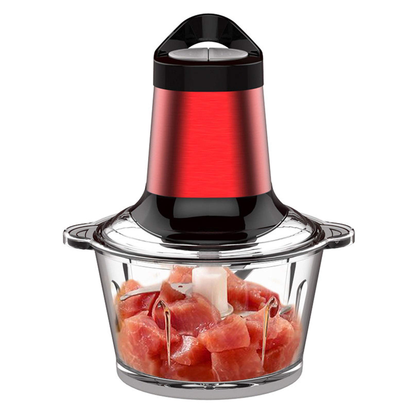 PZJ 300W Electric Food Processor & Meat Grinder - 2.5L Bowl, 2-Speed Mini Chopper for Vegetables, Fruits, Nuts | Dishwasher Safe | Perfect for Meal Prep, Smoothies & Home Cooking