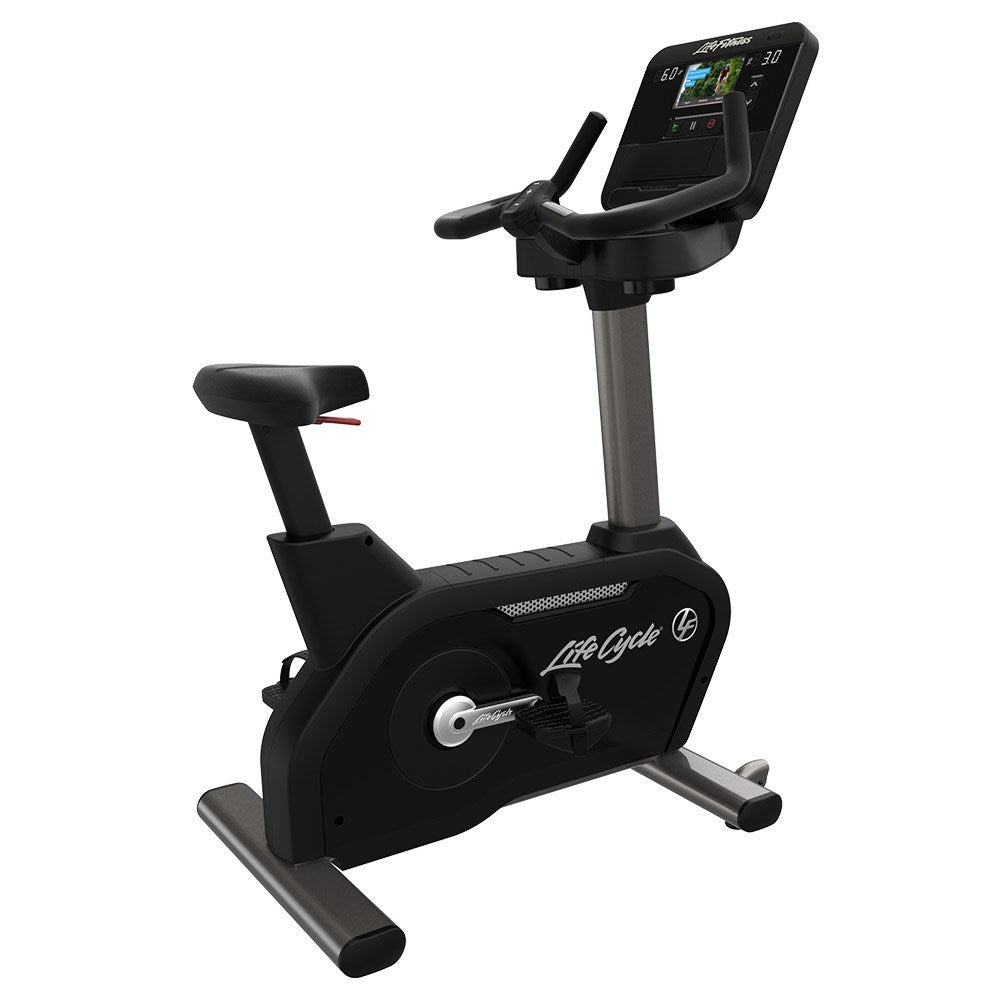 Life Fitness Club Series+ Plus Upright Exercise Bike for Home Gym - Cardio Workout Equipment for Indoor Cycling & Fitness Training