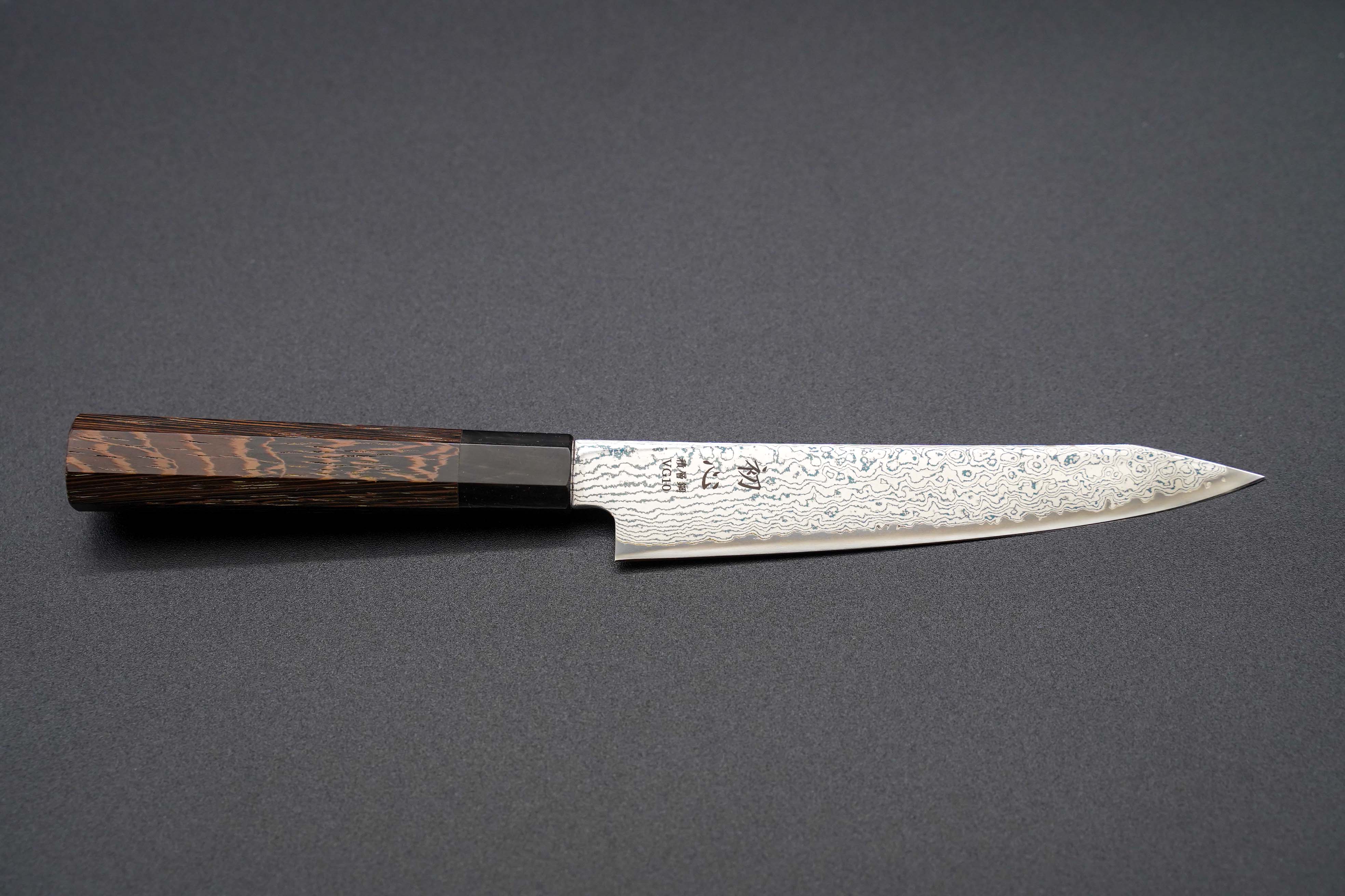 Premium Hatsukokoro Sunaarashi VG10 150mm K-Tip Petty Knife - Japanese Stainless Steel Kitchen Utility Knife for Slicing, Peeling & Precision Cutting - Perfect for Chefs & Home Cooks