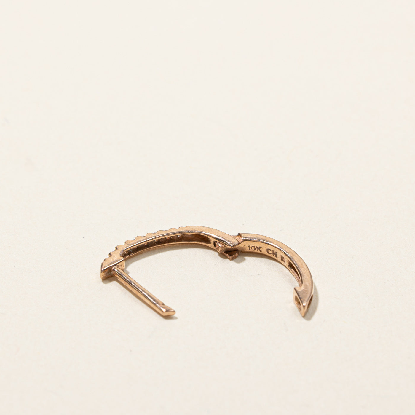 0.08ctw Pave Diamond Huggie Hoop Earrings for Women - 14K Gold Plated Dainty Everyday Earrings for Work, Date Night & Special Occasions