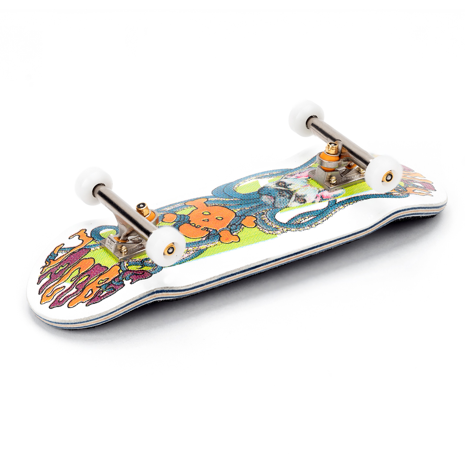 Blackriver Fingerboard Complete - Candy Jacobs Octopus Design - Professional Finger Skateboard for Tricks & Stunts - Perfect for Skateboard Enthusiasts & Collectors