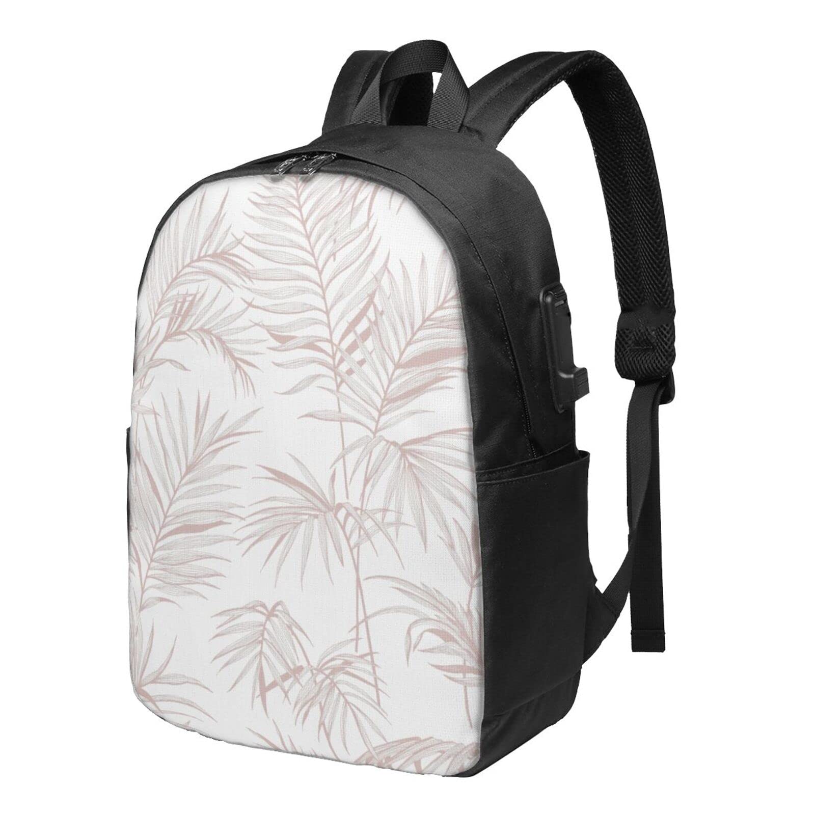 Leaf Tapestry Anti-Theft Water Resistant Backpack - 17 Inch Laptop Backpack with USB Charging Port for Men & Women | College, School, Business & Travel Use