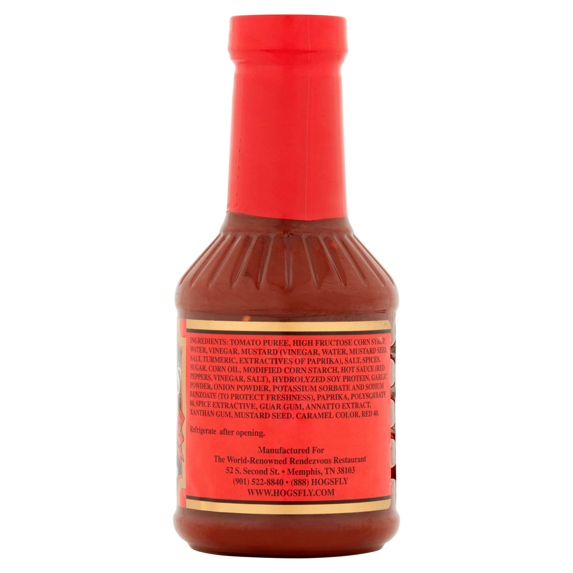 Charlie Vergos Memphis Original Hot Barbecue Sauce - 19.2 oz (Pack of 4) | Authentic Southern BBQ Flavor | Perfect for Ribs, Wings & Grilling | Spicy & Tangy Glaze for Meat Lovers