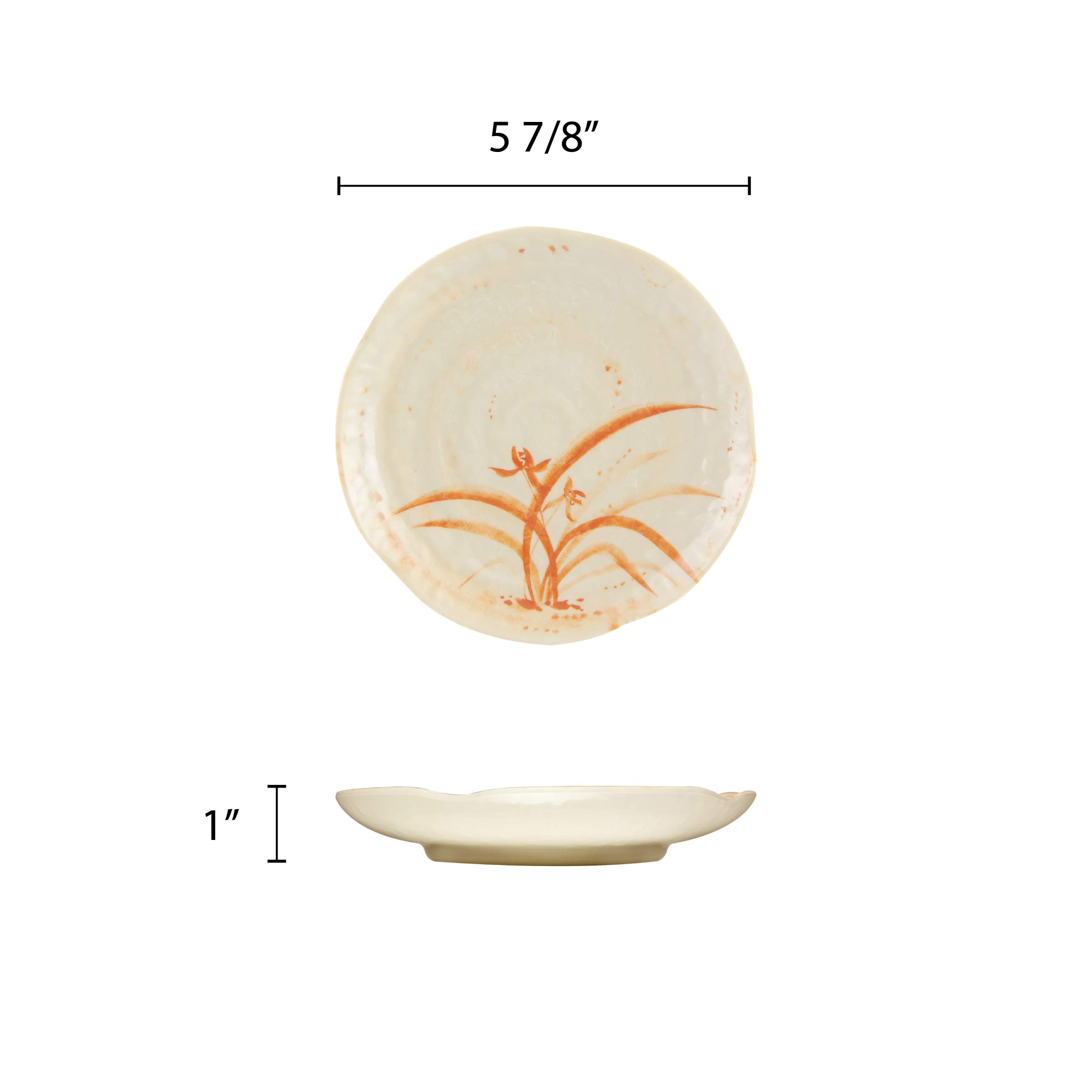 Thunder Group Gold Orchid Melamine Dinnerware Collection - 6