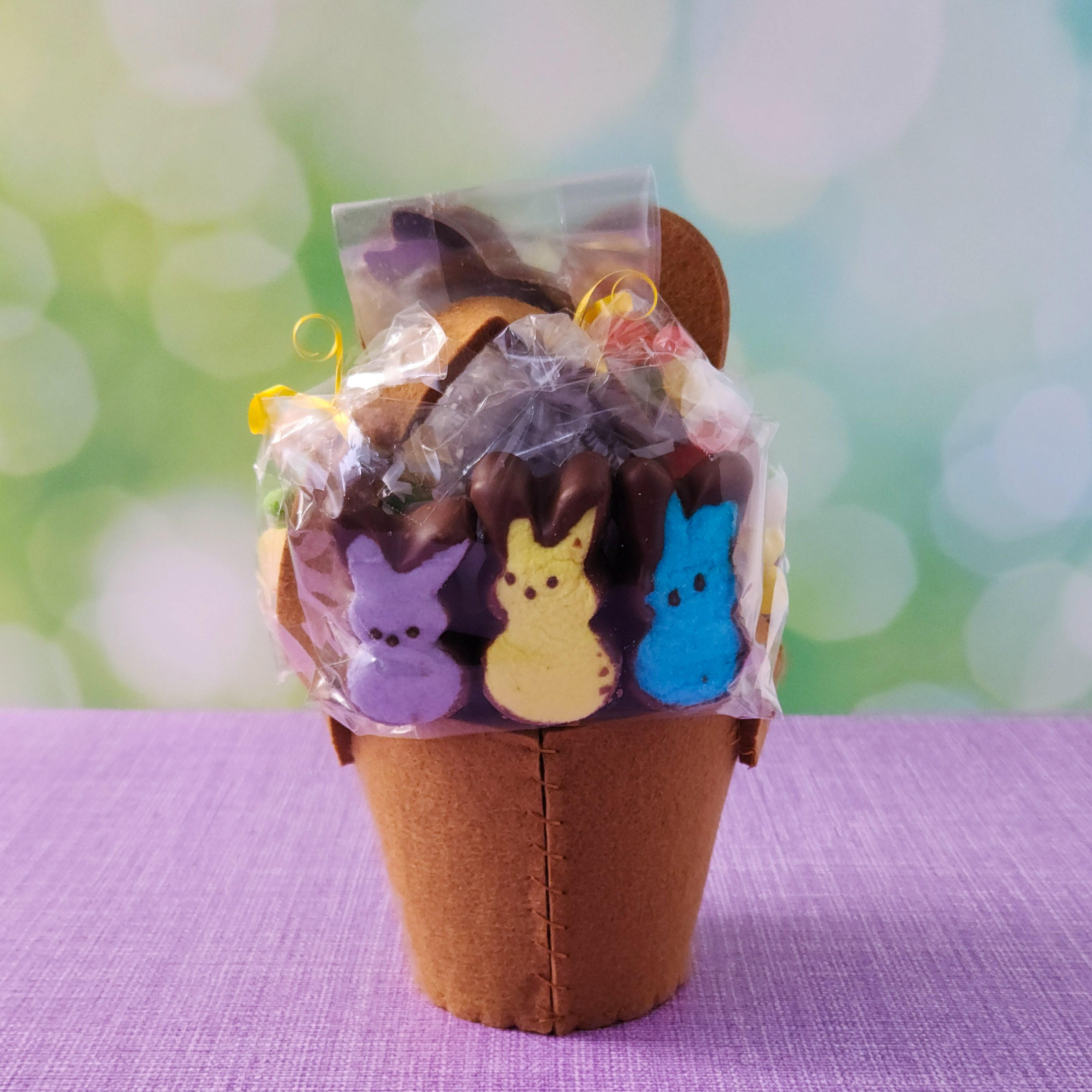 Premium Brown Bunny Gift Basket - Adorable Easter Gift Set for Kids & Adults - Perfect for Easter Celebrations, Birthday Presents & Special Occasions