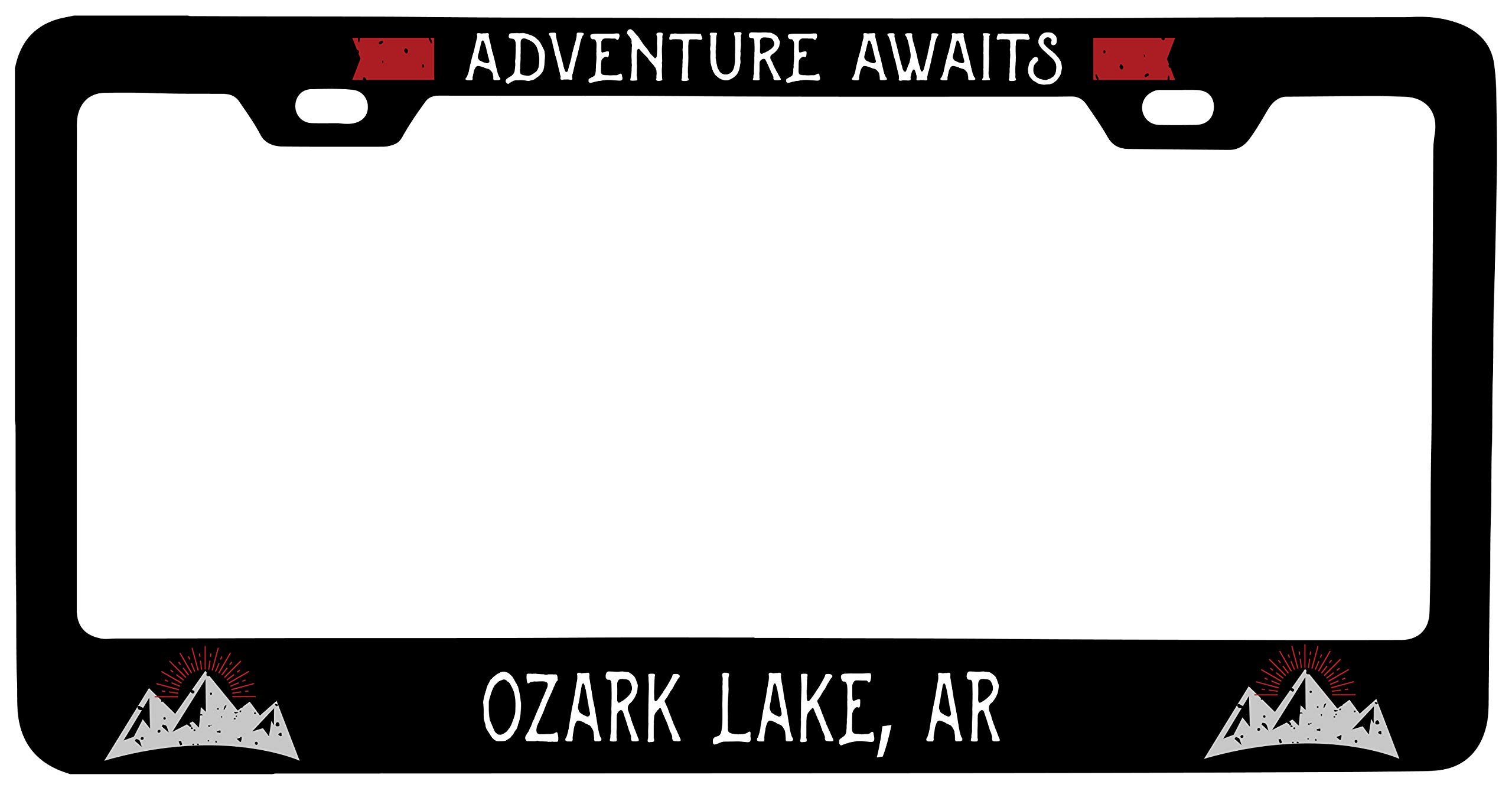 Ozark Lake Arkansas Vanity Metal License Plate Frame - Rustic & Durable Car Accessory for Trucks & SUVs - Perfect for Road Trips & Outdoor Adventures