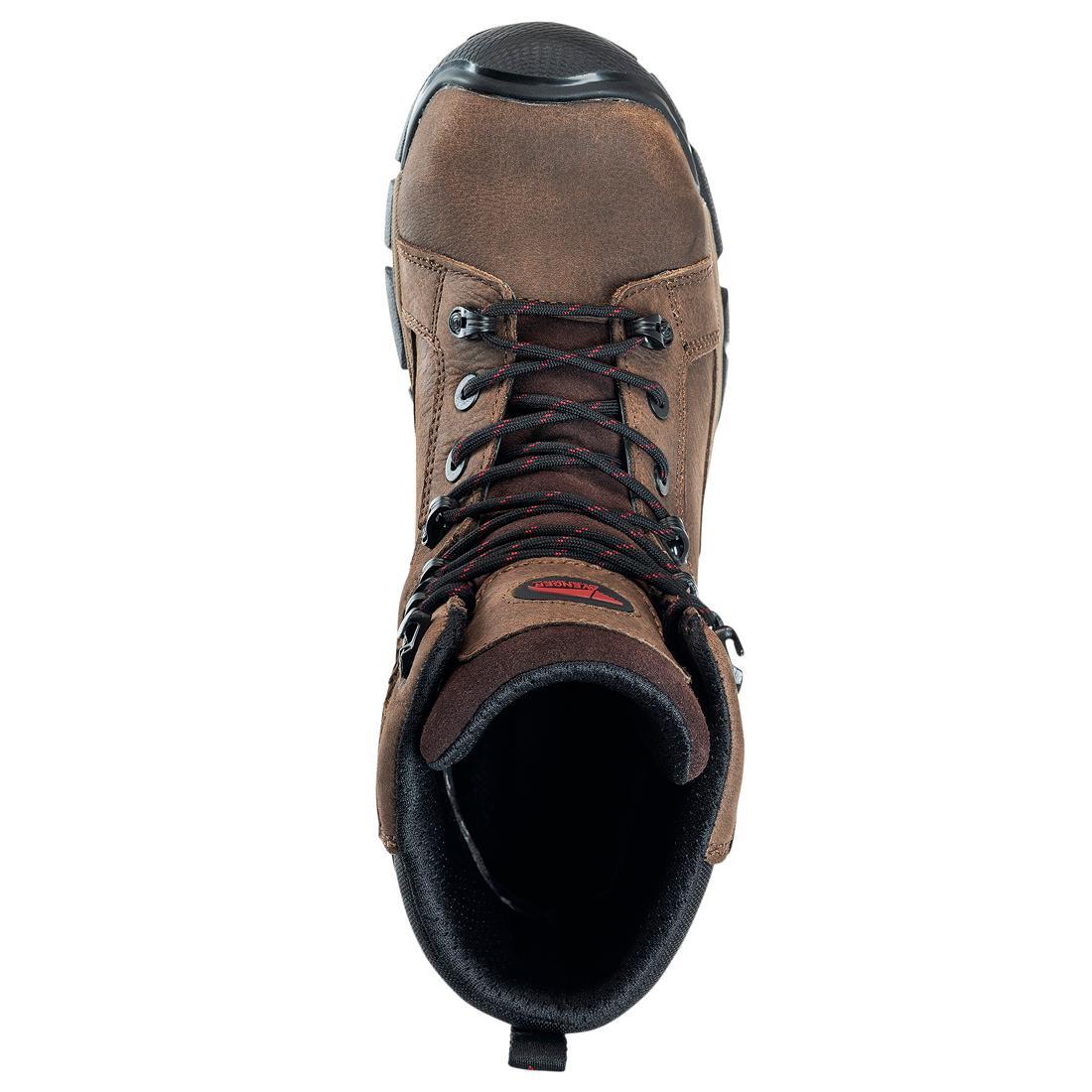 Ripsaw Puncture Resistant Alloy Toe Work Boots - 8 Inch Safety Shoes for Men, Brown - Ideal for Construction, Warehouse & Heavy Duty Work