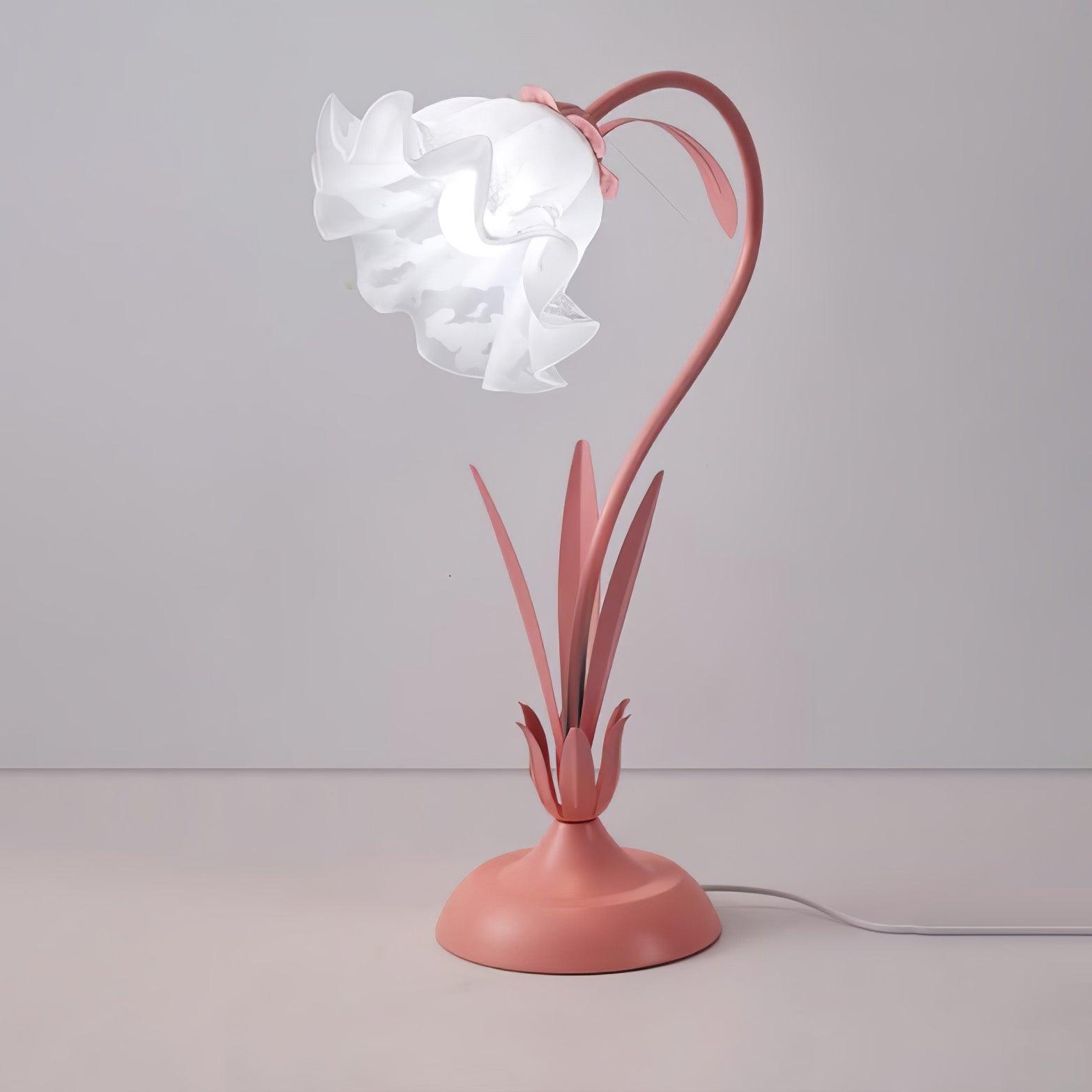 Lily of the Valley Table Lamp - Elegant Floral Bedside Lighting for Bedroom, Living Room & Office Decor - Perfect for Reading, Relaxing & Creating Cozy Ambience