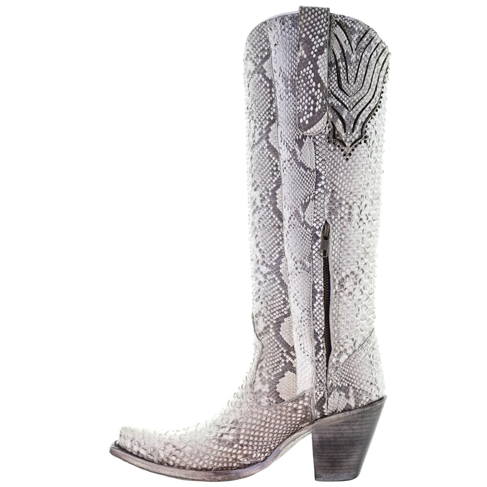 CORRAL Women's A3789 Python Tall Western Boots - Snip Toe Cowgirl Boots for Country Dancing & Rodeo Events