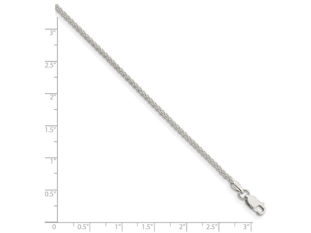 FJC Finejewelers 16 Inch Sterling Silver Spiga Chain Necklace for Women - Dainty Italian Cable Link Jewelry Gift for Her, Perfect for Layering, Everyday Wear & Special Occasions
