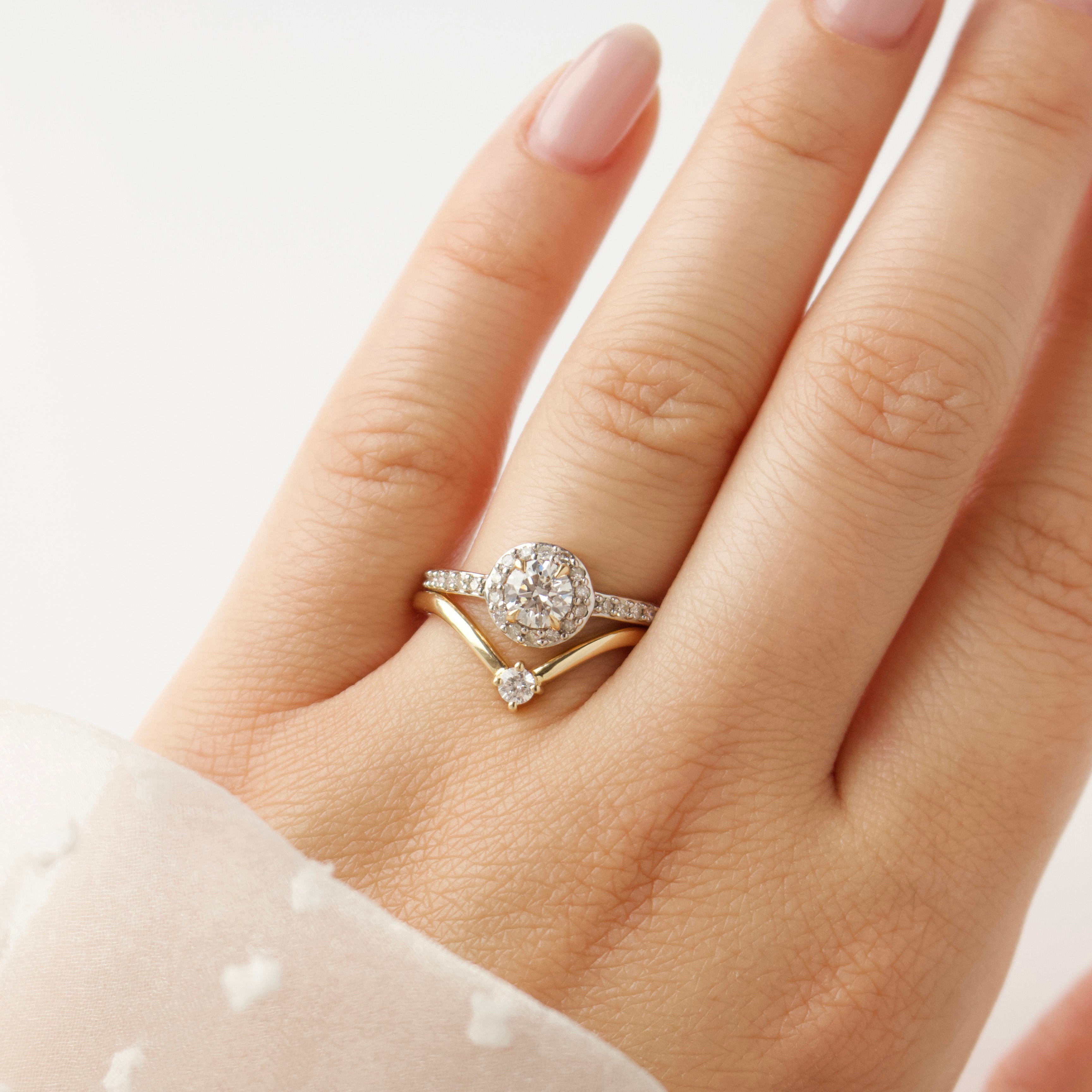 1 Carat Diamond Solitaire Wedding Band for Women - 14K White Gold Engagement Ring - Perfect for Proposals, Anniversaries & Bridal Jewelry