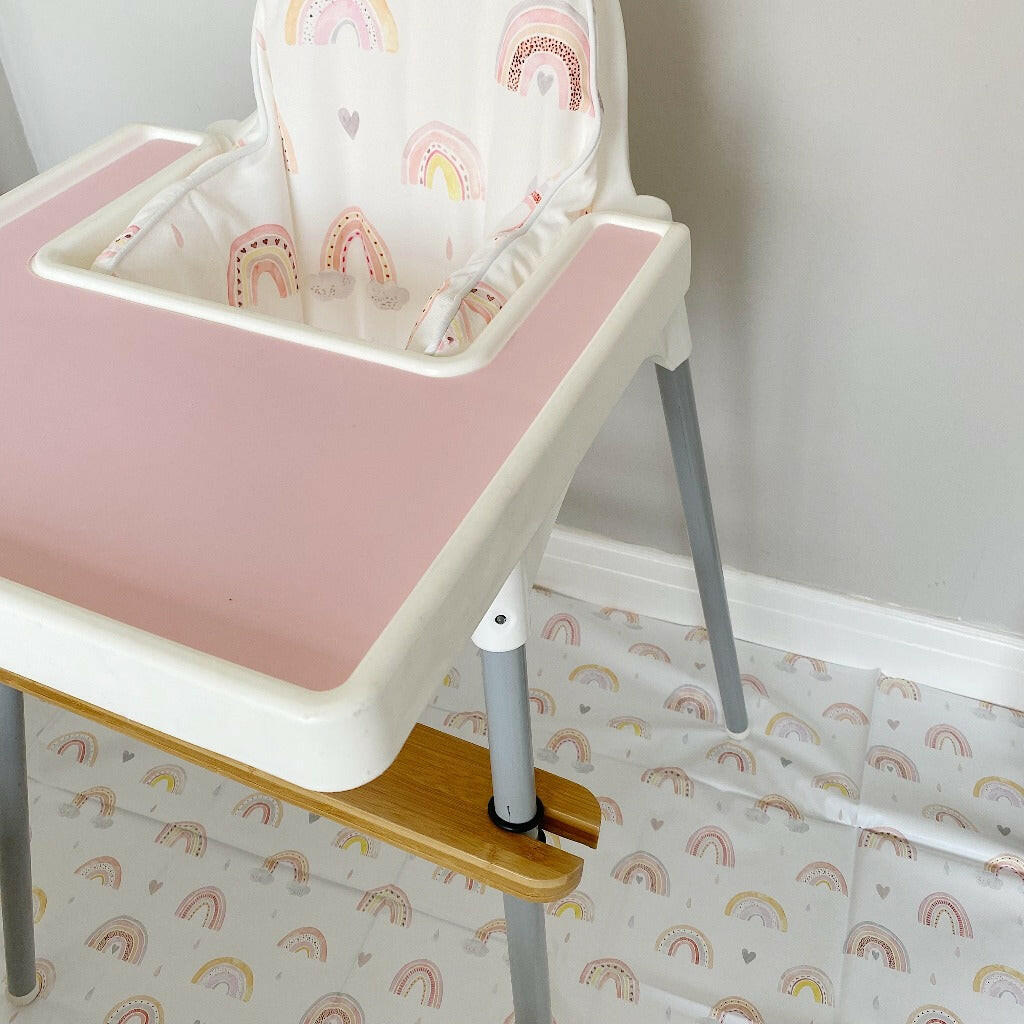 IKEA Highchair Cushion Cover - Waterproof & Washable - Beau Rainbow Print Design - Perfect for Baby Feeding & Toddler Dining Chairs