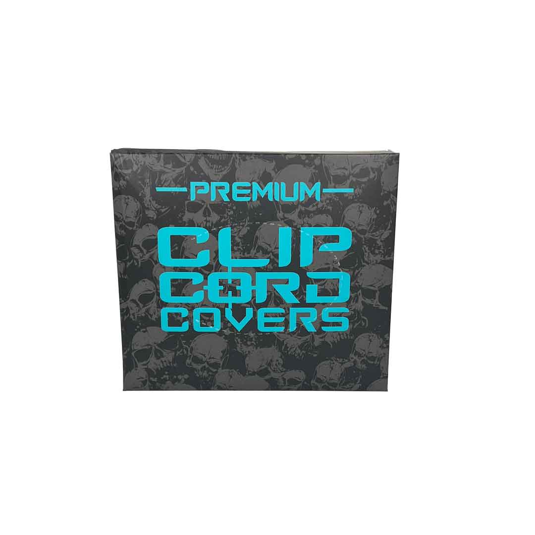 Premium Cable Clip Cord Covers - 50mm x 1500mm Clear Gray Wire Management Solution for Home Office, Desk, TV & Computer Wires