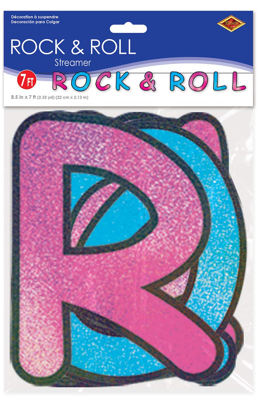 Glitter Rock & Roll Party Streamers - 12 Pack | Disco Ball Decorations for Birthday, Bachelorette & New Year's Eve Celebrations