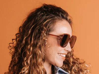 Charlotte Retro Polarized Sunglasses for Women - UV Protection, Lightweight & Stylish Brown Frames - Perfect for Driving, Beach & Outdoor Activities