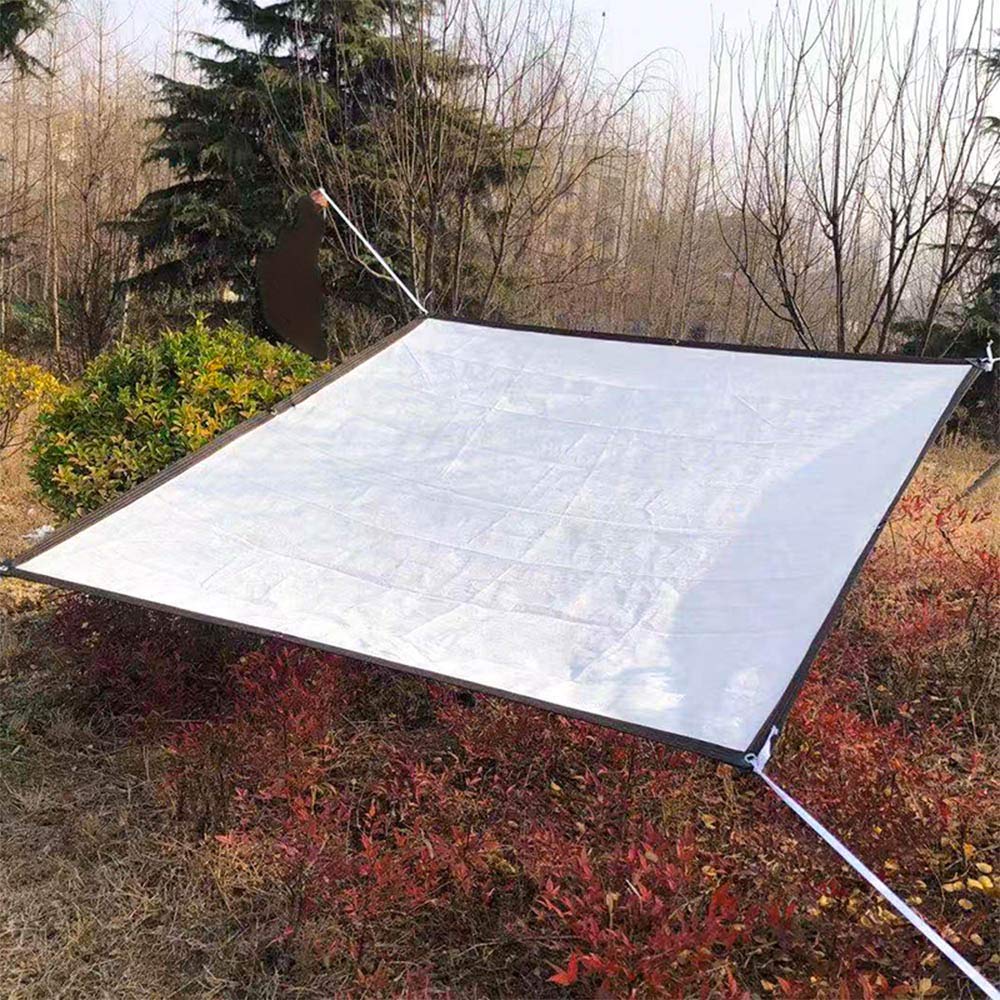 T&P White Sun Shade Netting - 85% UV Blocking Shade Cloth with UV Resistance | Rectangle & Square Shade Sail for Plant Cover, Greenhouse, Barn, Kennel | Perfect for Flowers, Plants, Patio, Lawn & Outdoor Protection