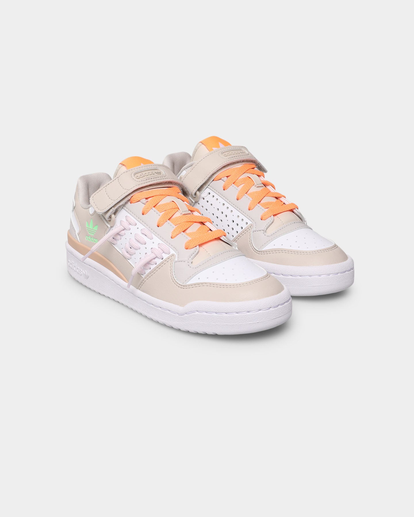 Adidas Women's Forum Low Sneakers - White/Clear Grey Running Shoes for Women | Comfortable Casual Walking & Gym Workout Shoes