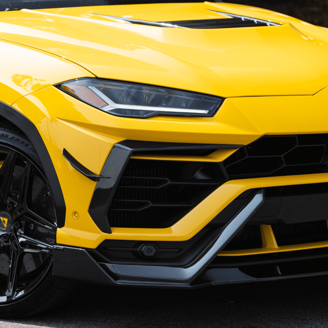 Lamborghini Urus Rampante Edizione Aero Front Spoiler - Carbon Fiber Lip for Lamborghini Urus SUV - Perfect for Car Enthusiasts & Street Racing Upgrades