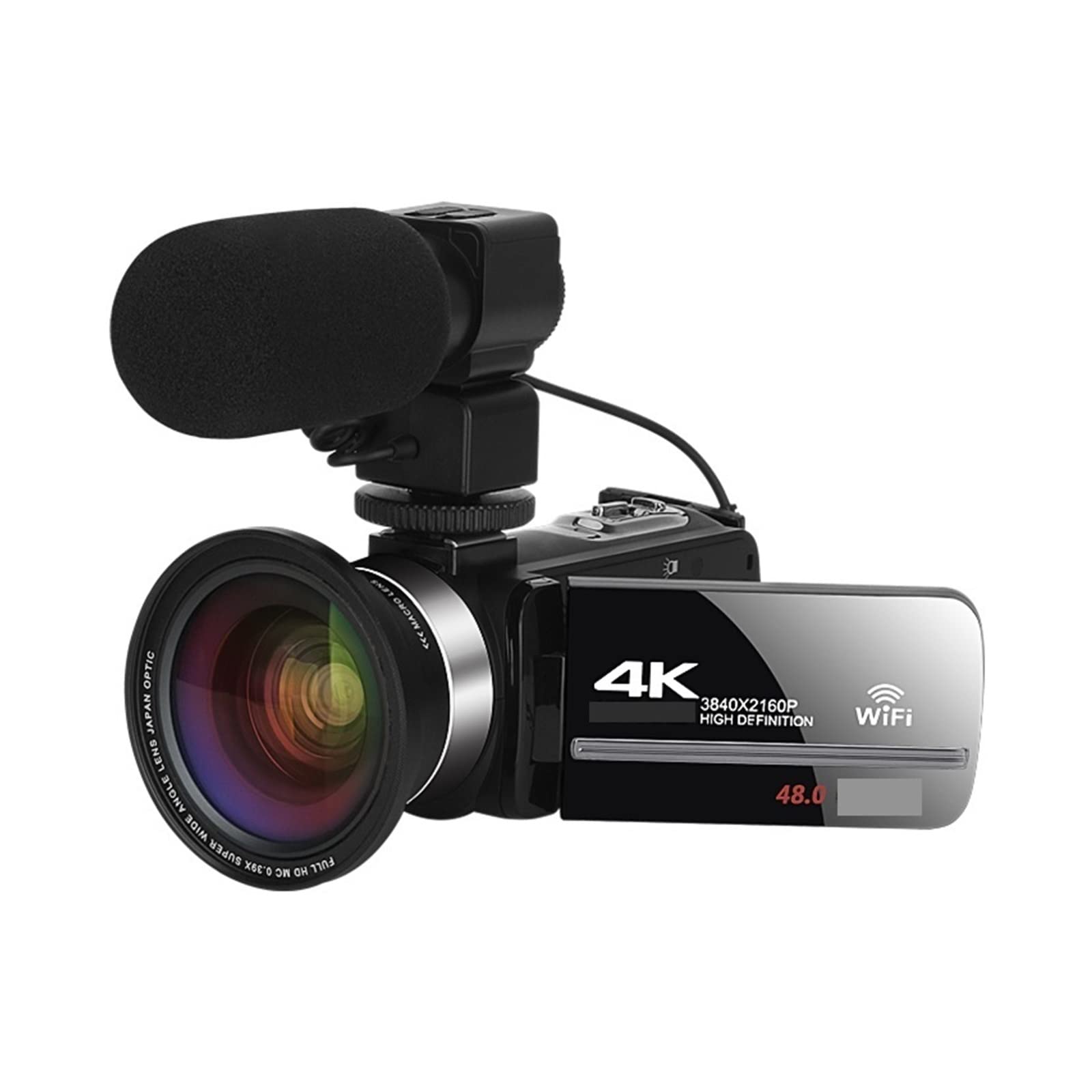 4K Digital Camcorder for Streaming & Vlogging - 2 Pack with Stabilizer & 32G SD Card - Perfect for YouTube & Live Broadcasts