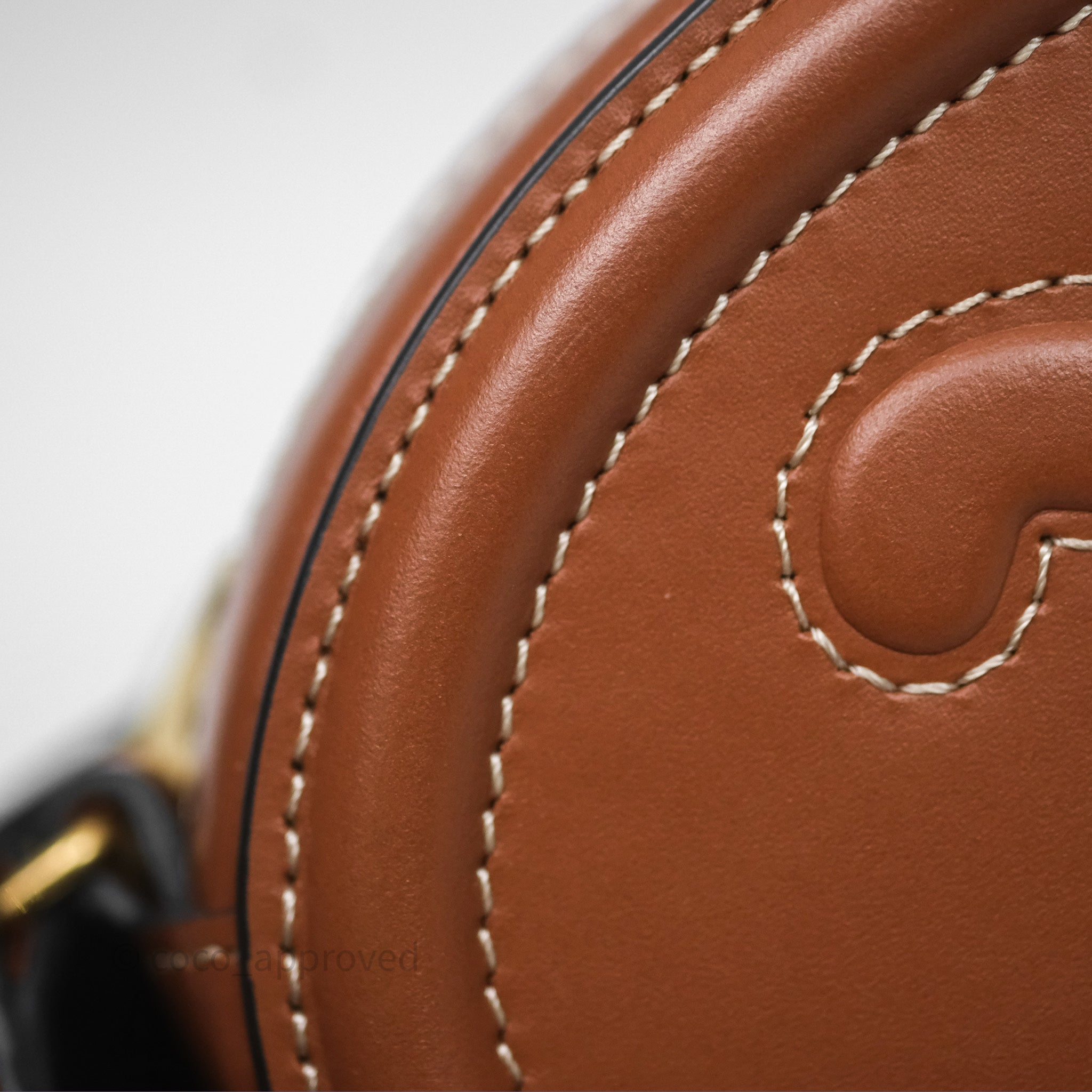 Celine Oval Bag in Triomphe Tan Calfskin Leather - Luxury Crossbody Purse for Women, Perfect for Work, Travel & Evening Events