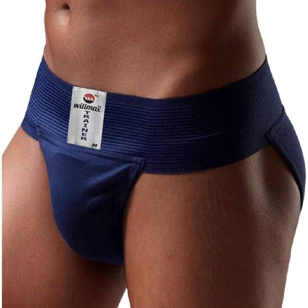 WMX Gym Cotton Supporter Briefs with Cup Pocket - Athletic Fit Underwear for Men (Pack of 2) | Ideal for Workout, Running & Sports Activities