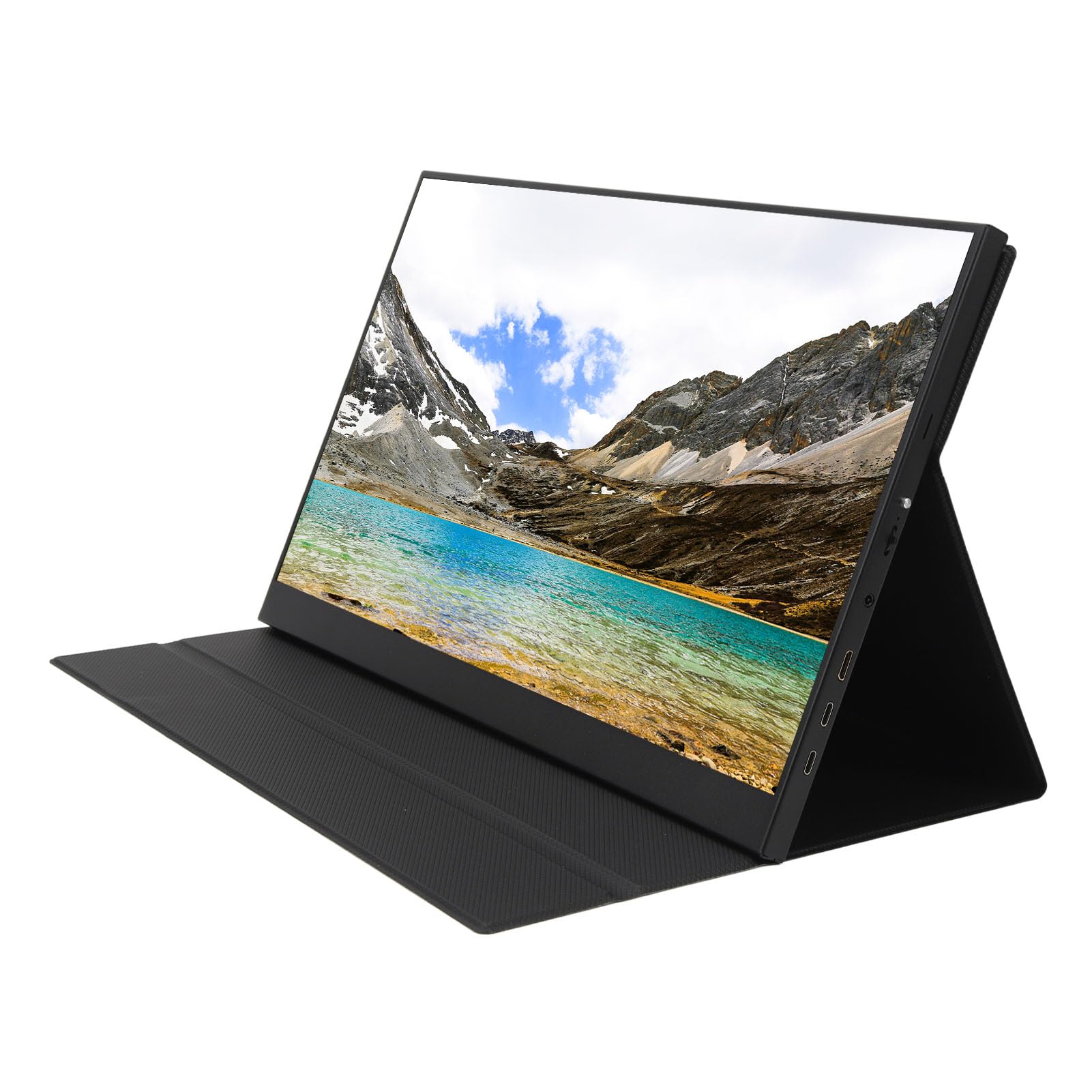 Yoidesu 17.3 Inch Portable Gaming Monitor - 2.5K FHD 165Hz Touchscreen USB-C External Display with HDR, Ultra-Thin 4mm Bezel & Protective Case - Perfect for Travel, Work, and Multi-Screen Gaming Setup