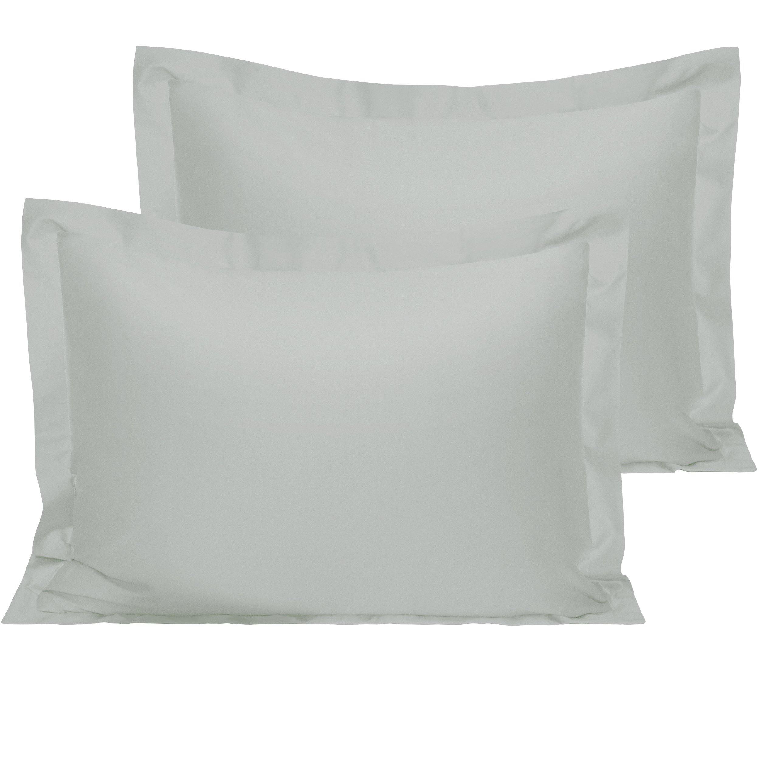 2 Pack Soft Cotton Pillow Shams - Premium Quality Bedding Set by NTBAY® for a Comfortable Sleep | Perfect for Home, Hotel, and Guest Room Decor