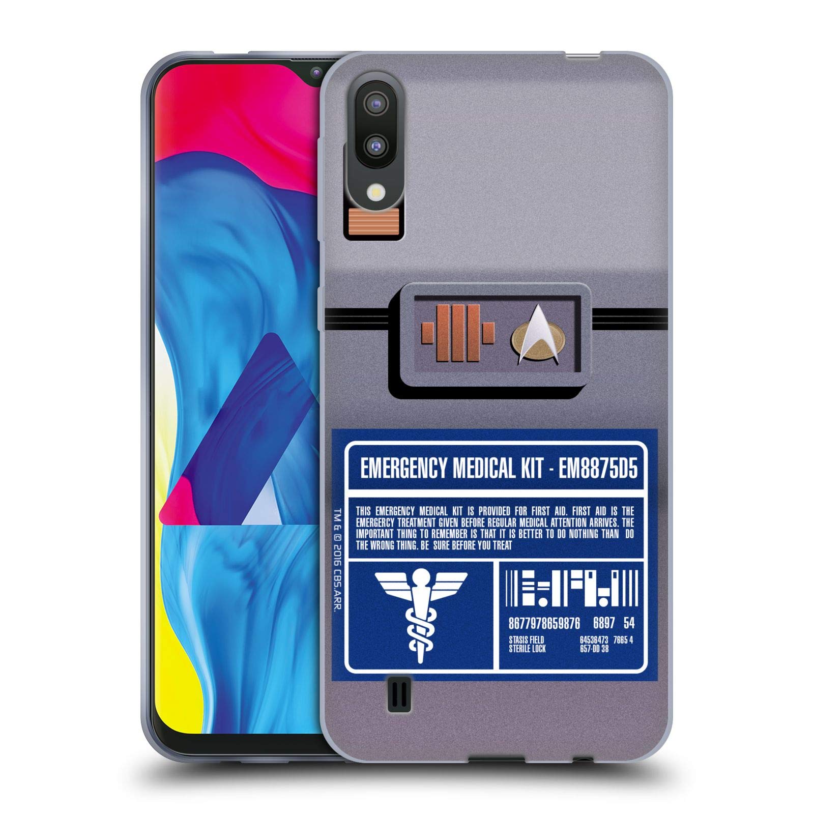 Head Case Designs Officially Licensed Star Trek TNG Medical Kit Soft Gel Case for Samsung Galaxy M10 (2019) - Perfect for Trekkies & Sci-Fi Fans at Work or Home